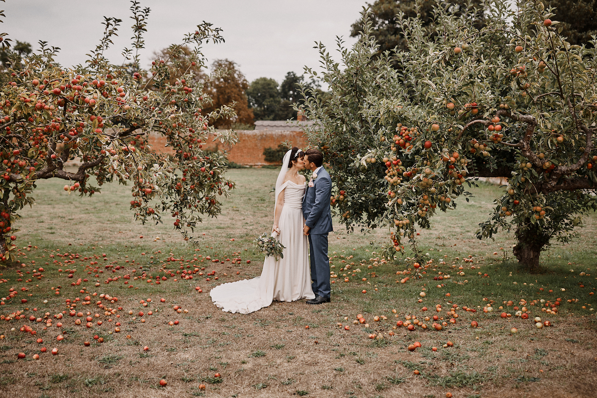 Beautiful bride Stacey wore a wedding dress by Halfpenny London