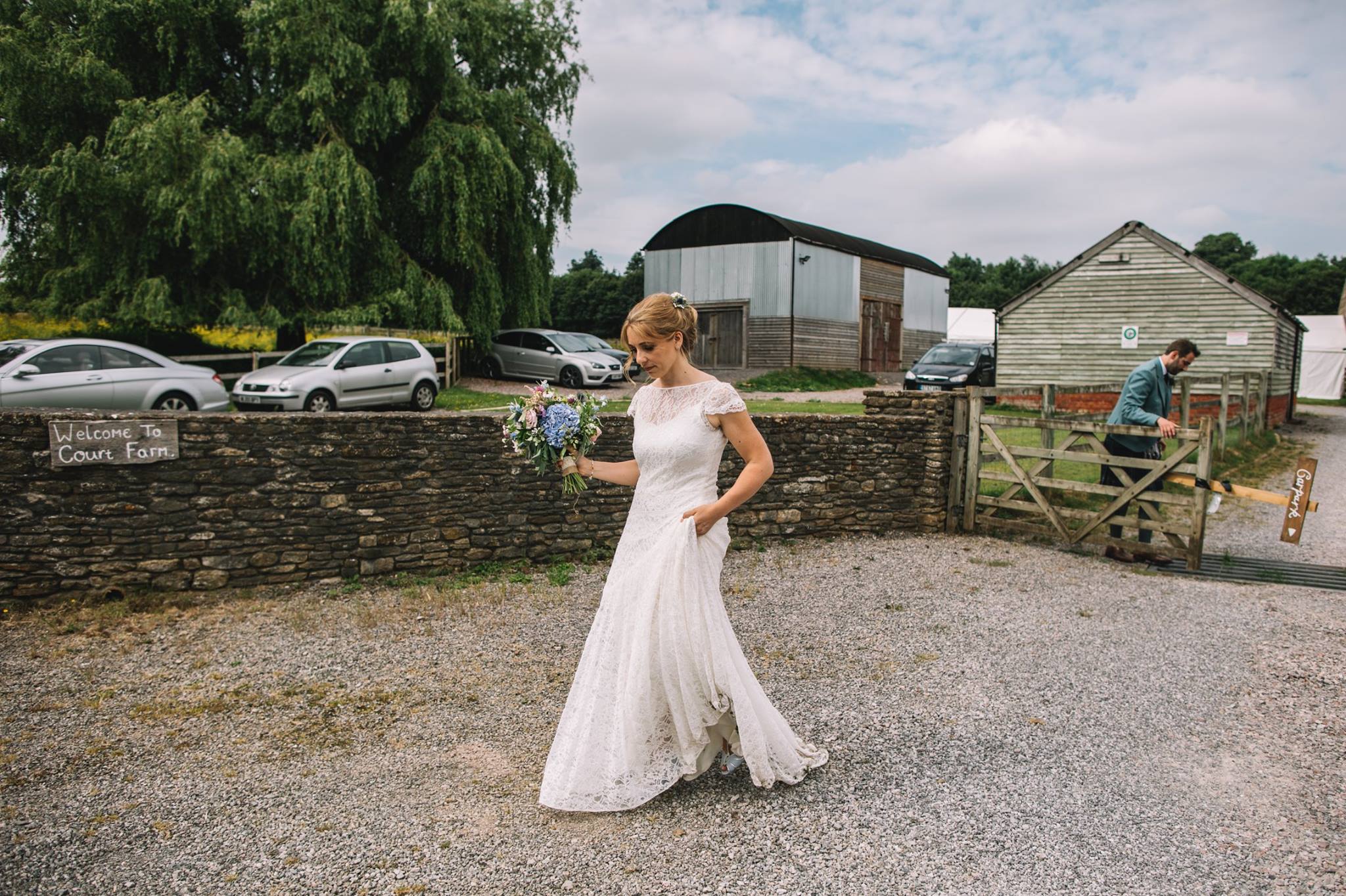 Beautiful bride Amy wore a wedding dress by Halfpenny London