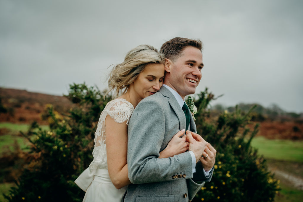 Beautiful bride Harriet wore a wedding dress by Halfpenny London