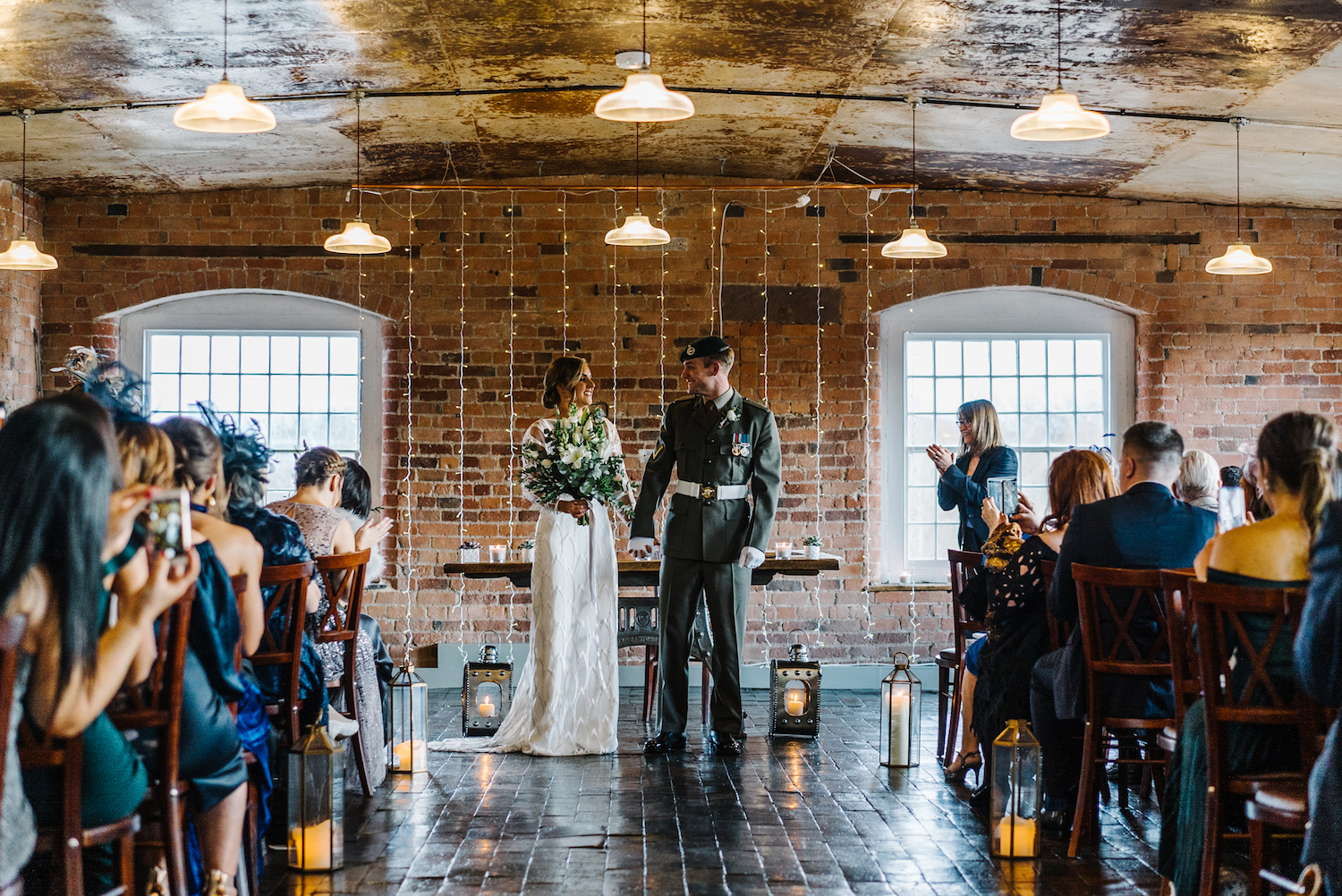 Beautiful bride Chloe wore a wedding dress by Halfpenny London