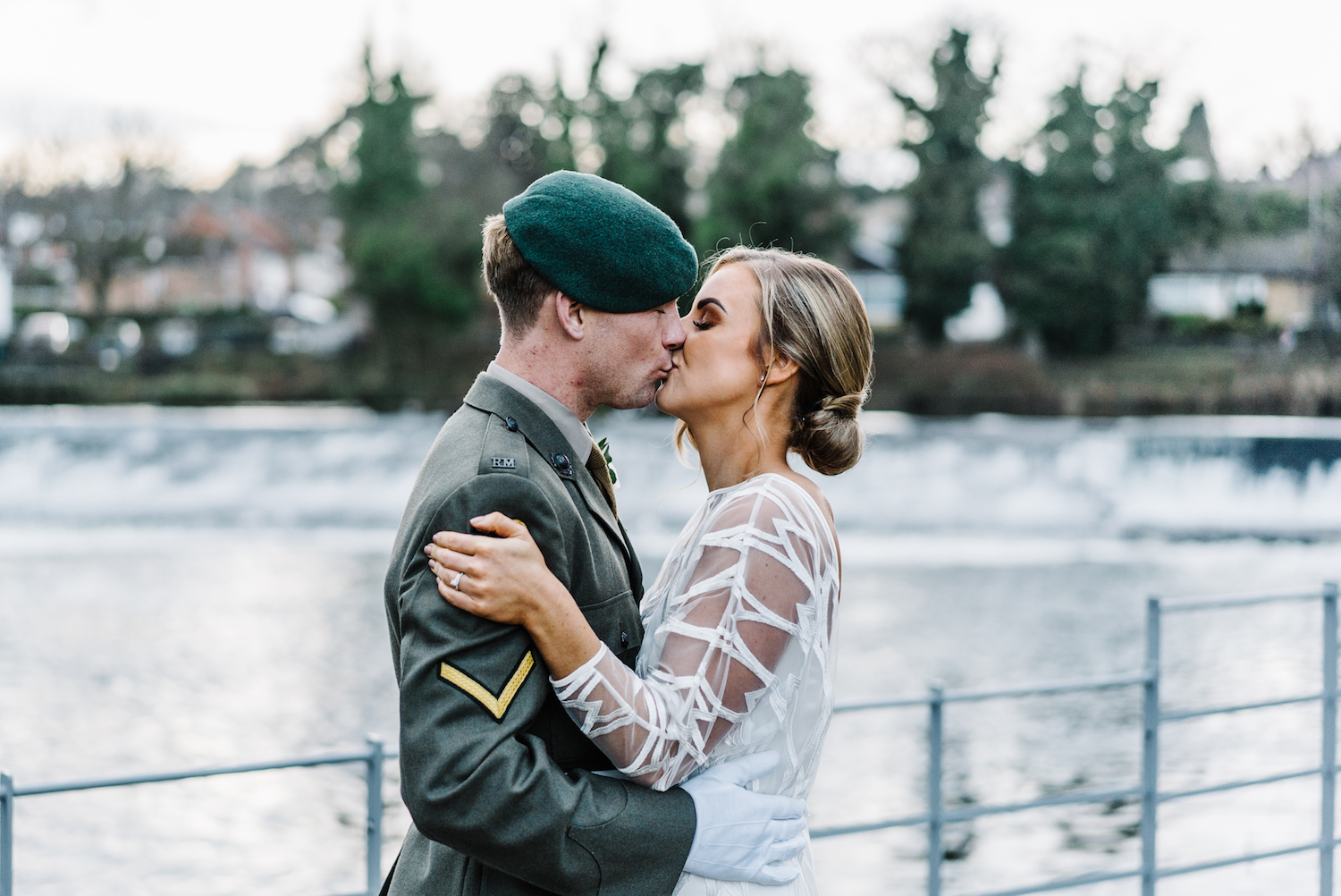 Beautiful bride Chloe wore a wedding dress by Halfpenny London
