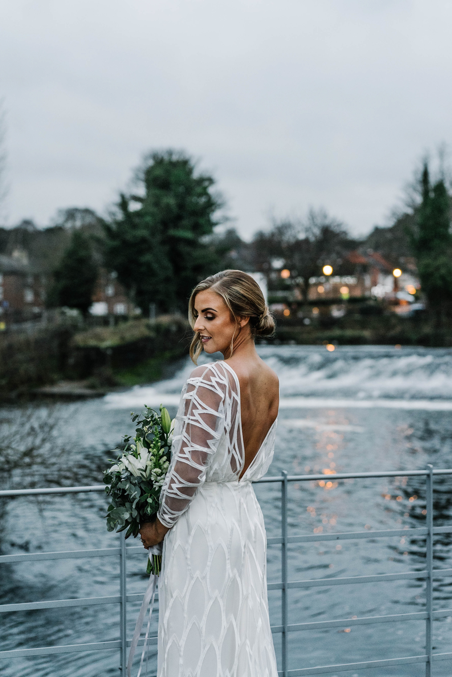Beautiful bride Chloe wore a wedding dress by Halfpenny London
