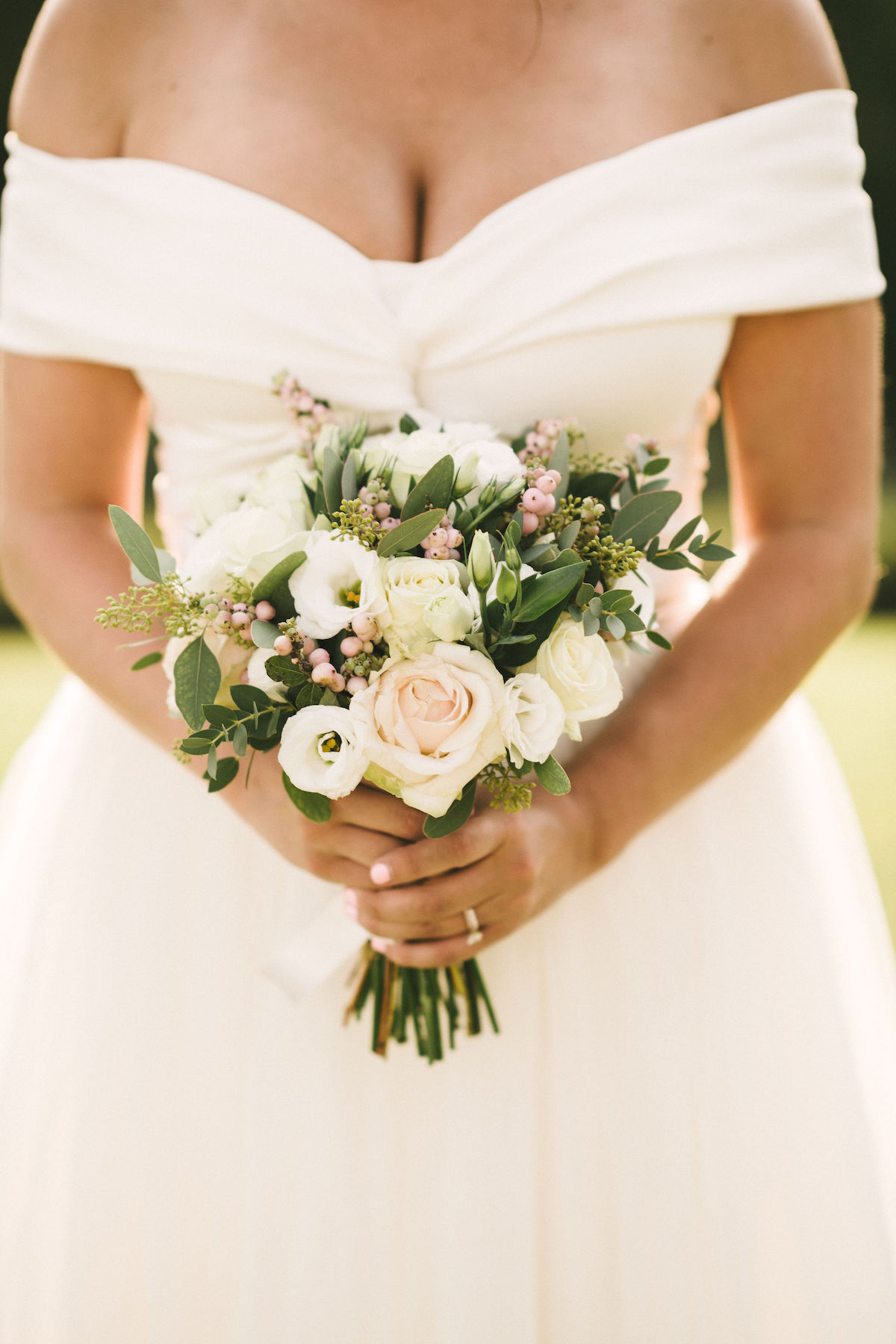 Beautiful bride Lilli wore a wedding dress by Halfpenny London