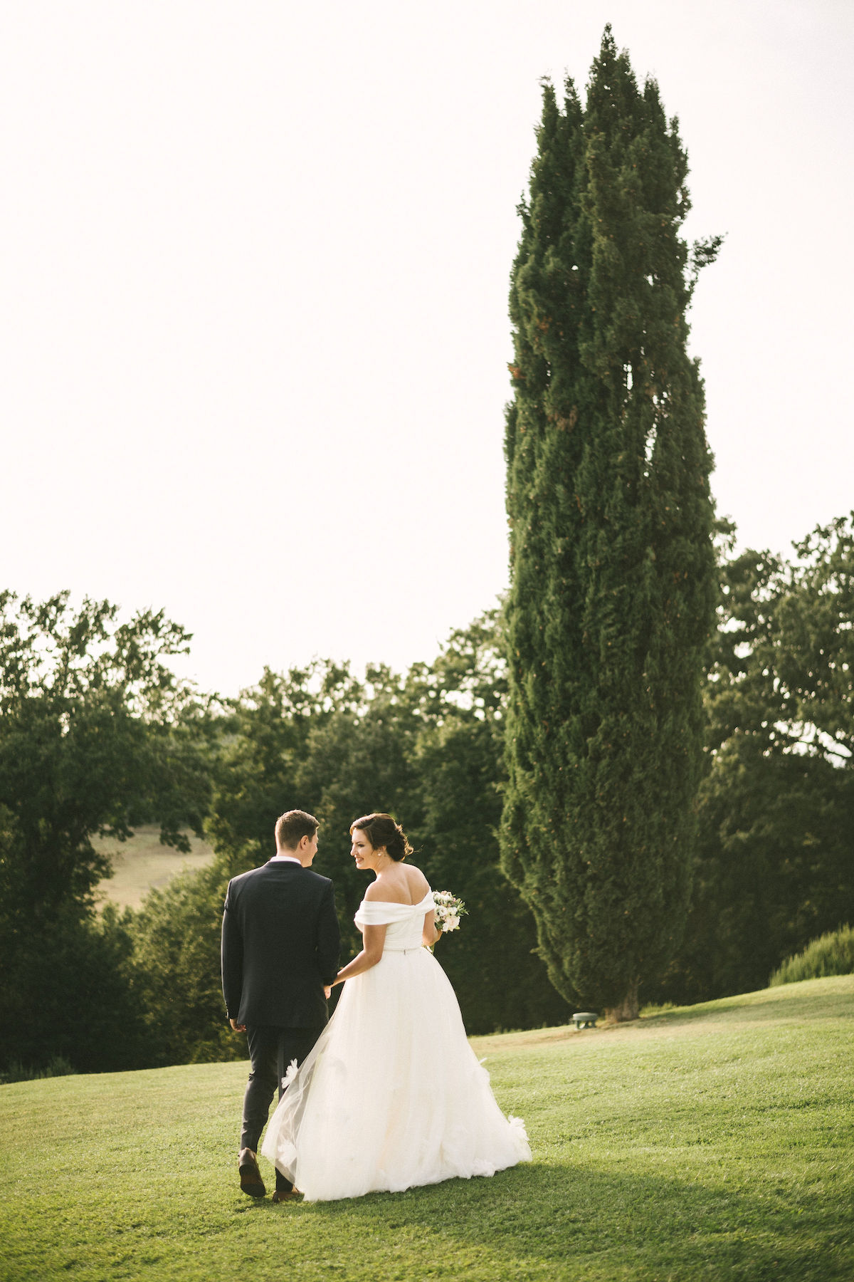 Beautiful bride Lilli wore a wedding dress by Halfpenny London