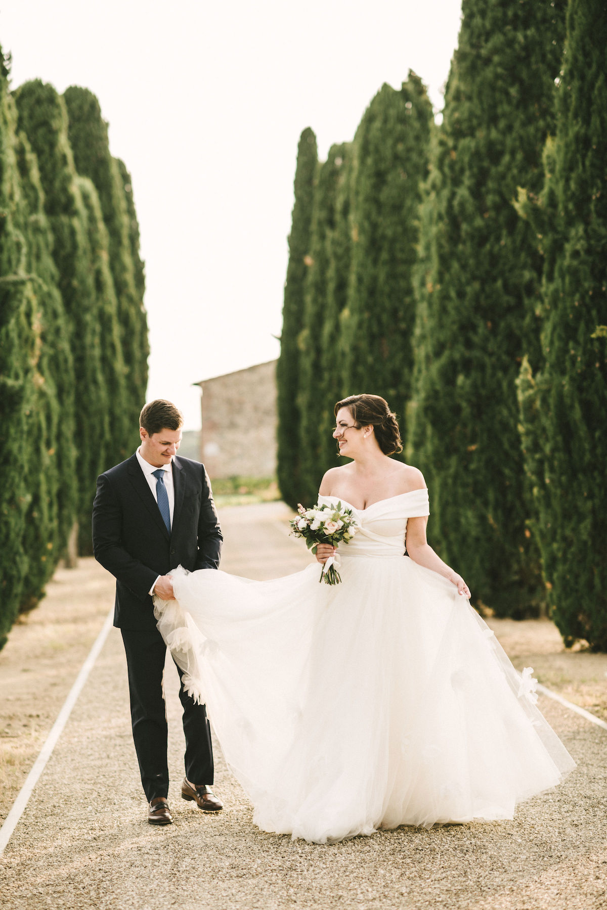 Beautiful bride Lilli wore a wedding dress by Halfpenny London