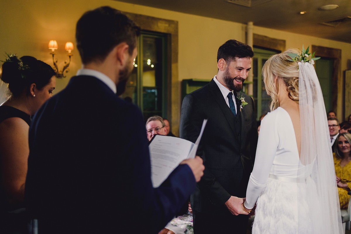 Beautiful bride Leanne wore a wedding dress by Halfpenny London