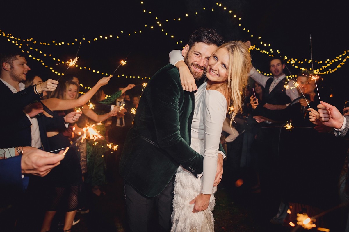 Beautiful bride Leanne wore a wedding dress by Halfpenny London