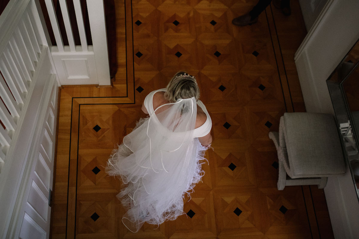 Beautiful bride Briony wore a wedding dress by Halfpenny London