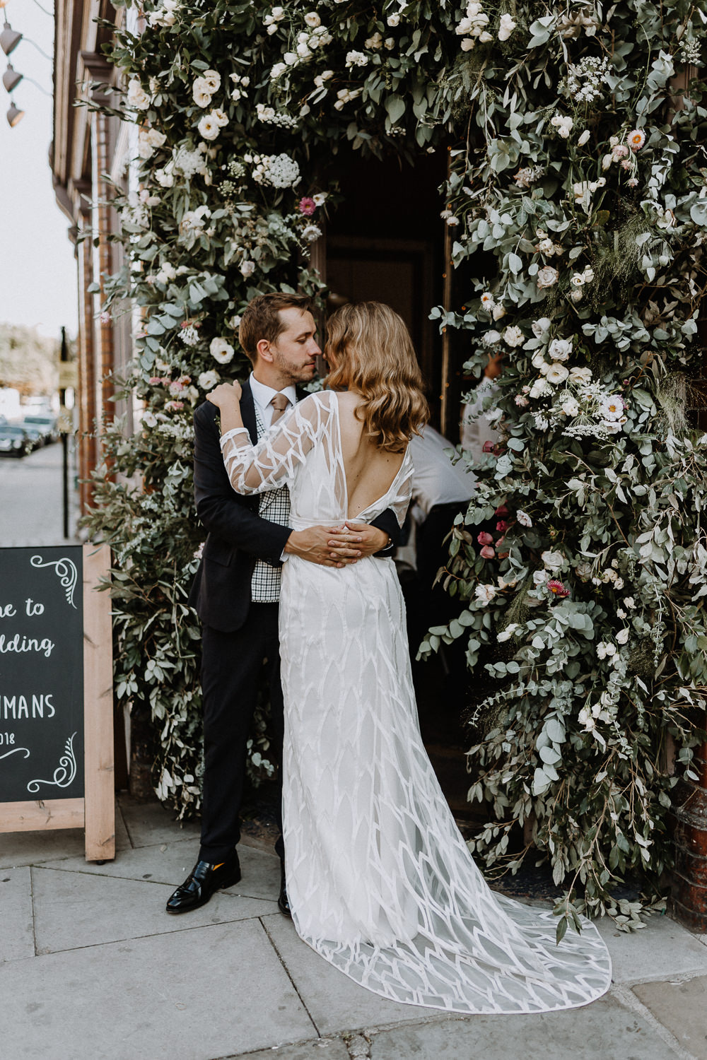 Beautiful bride Chloe wore a wedding dress by Halfpenny London | Image by Caitlin and Jones (http://www.caitlinandjones.co.uk/)
