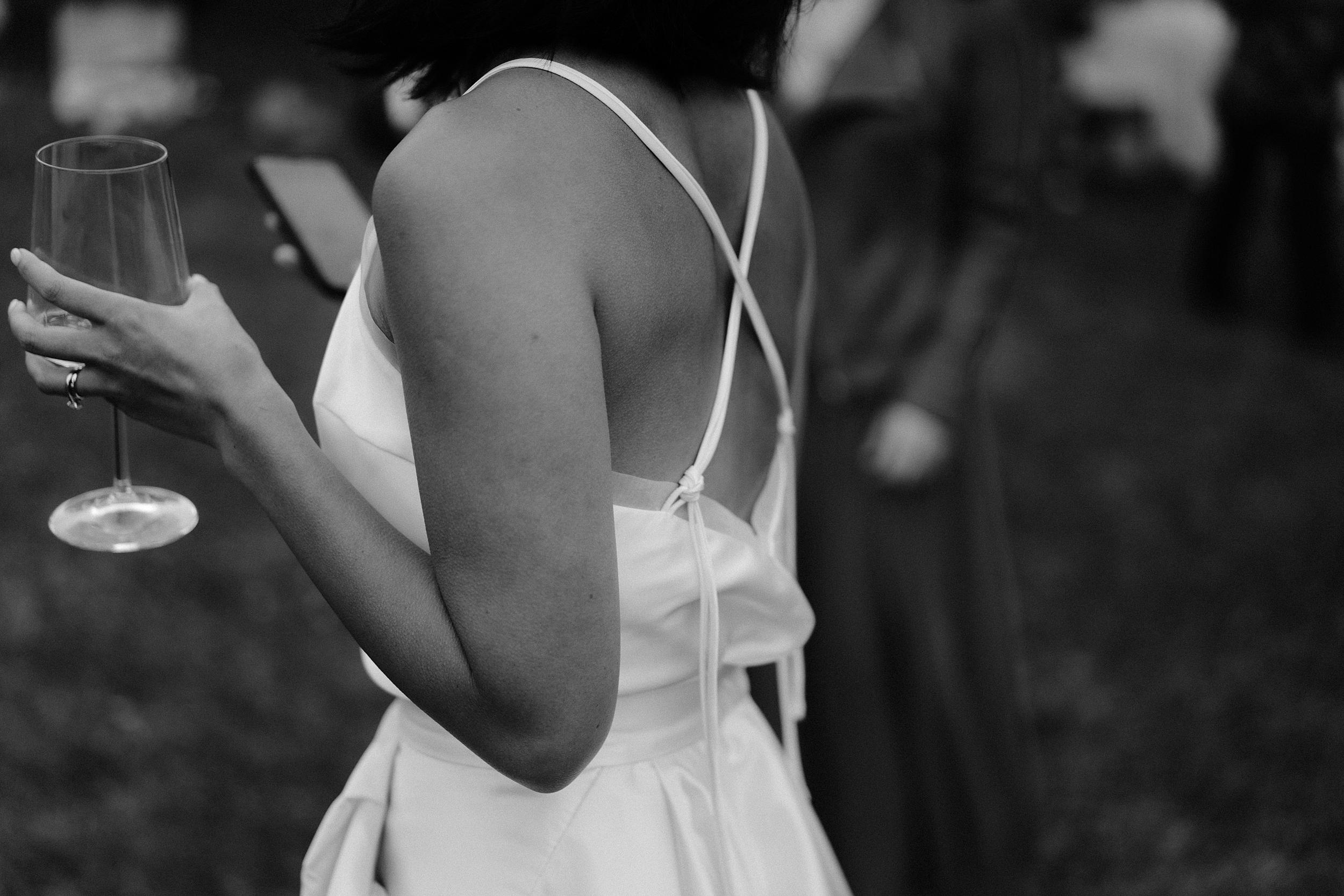 Beautiful bride Cindy wore a wedding dress by Halfpenny London