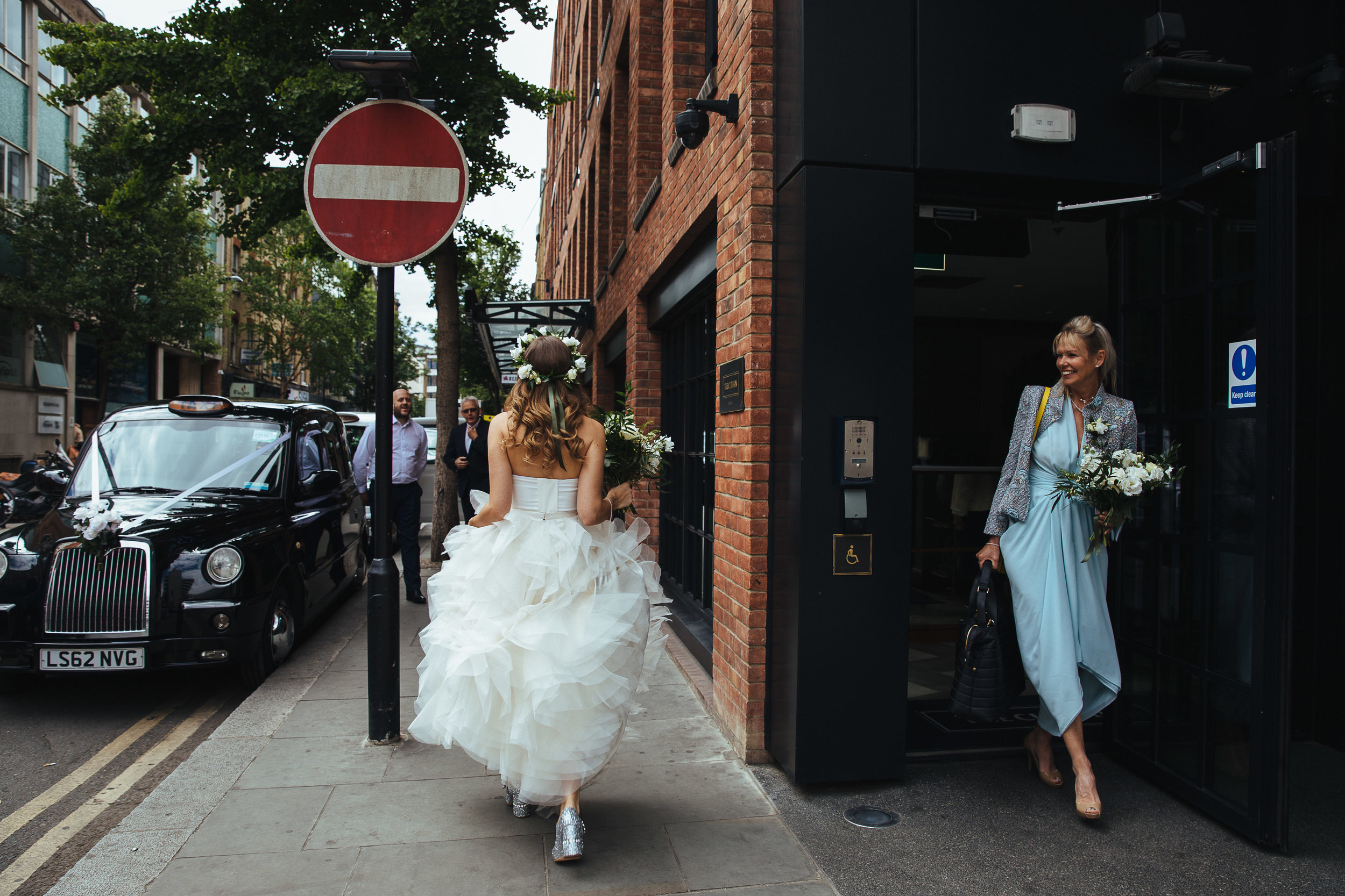 Beautiful Juliet wore a wedding dress by Halfpenny London