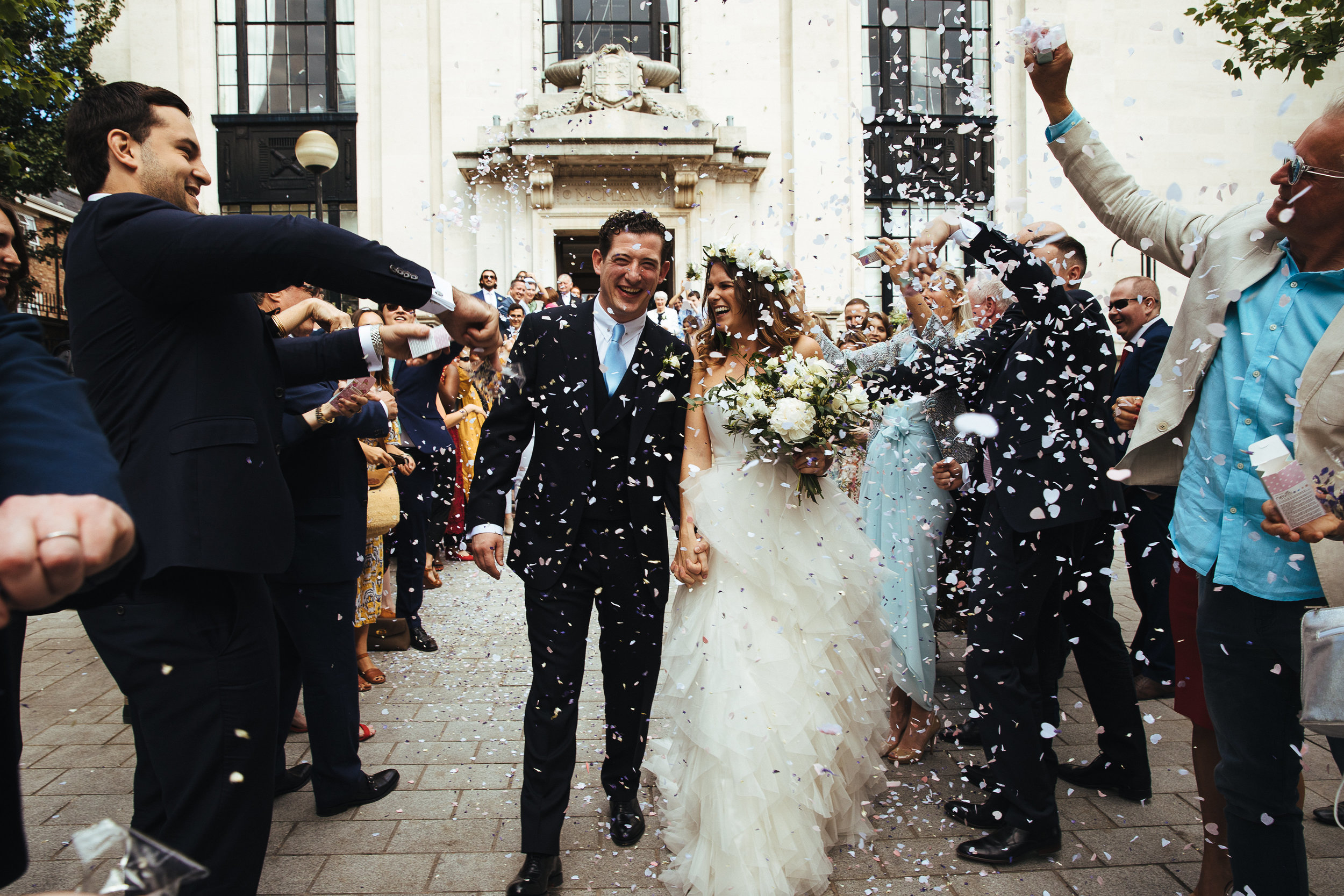 Beautiful Juliet wore a wedding dress by Halfpenny London