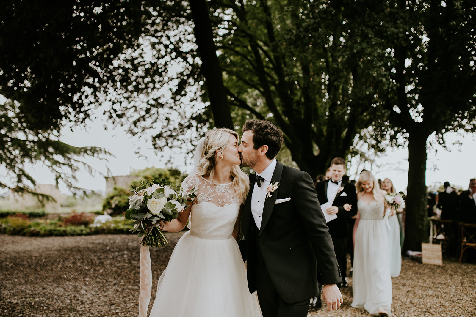 Beautiful bride Elise wore a wedding dress by Halfpenny London