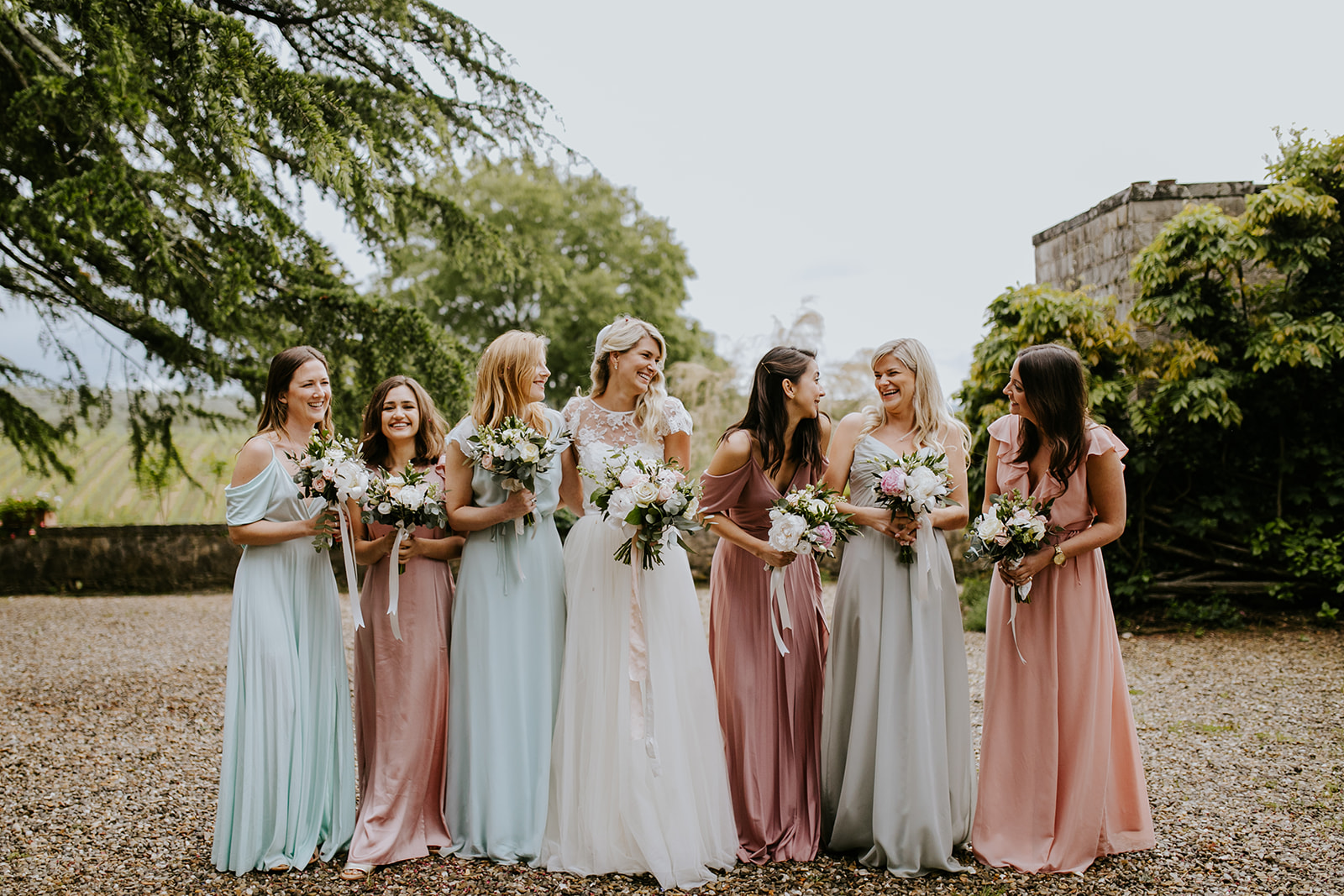 Beautiful bride Elise wore a wedding dress by Halfpenny London