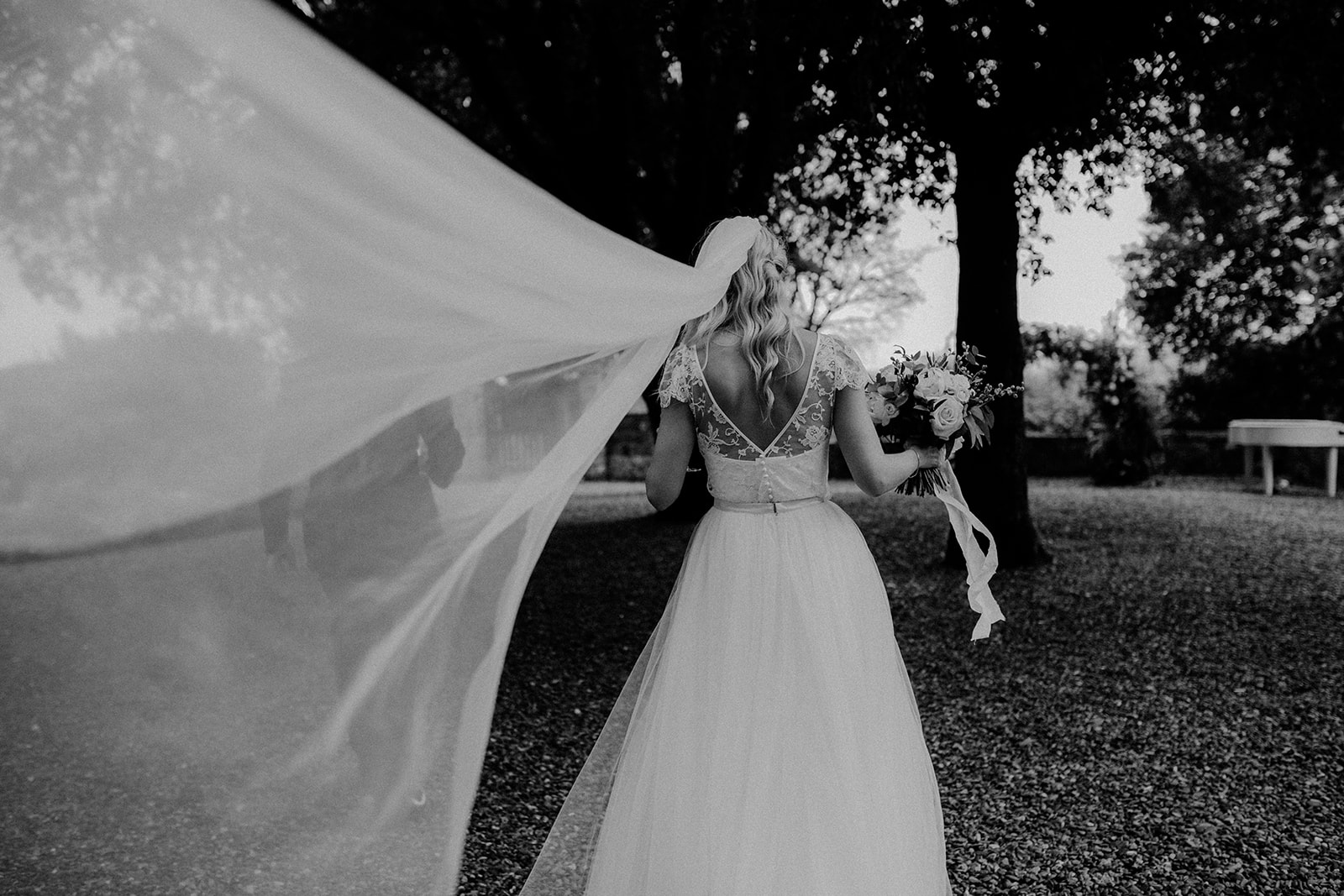 Beautiful bride Elise wore a wedding dress by Halfpenny London