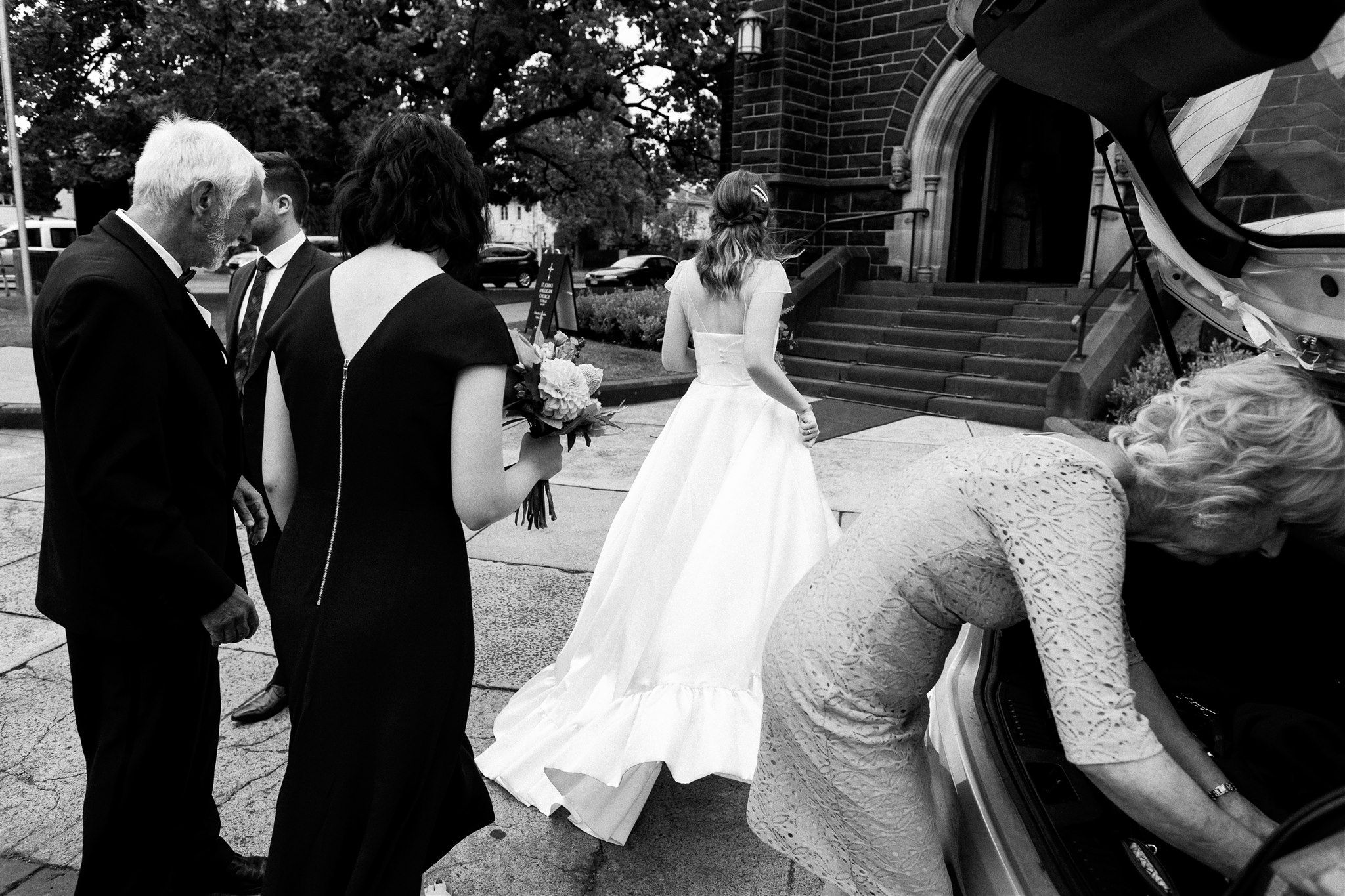 Beautiful bride Esther wore a wedding dress by Halfpenny London
