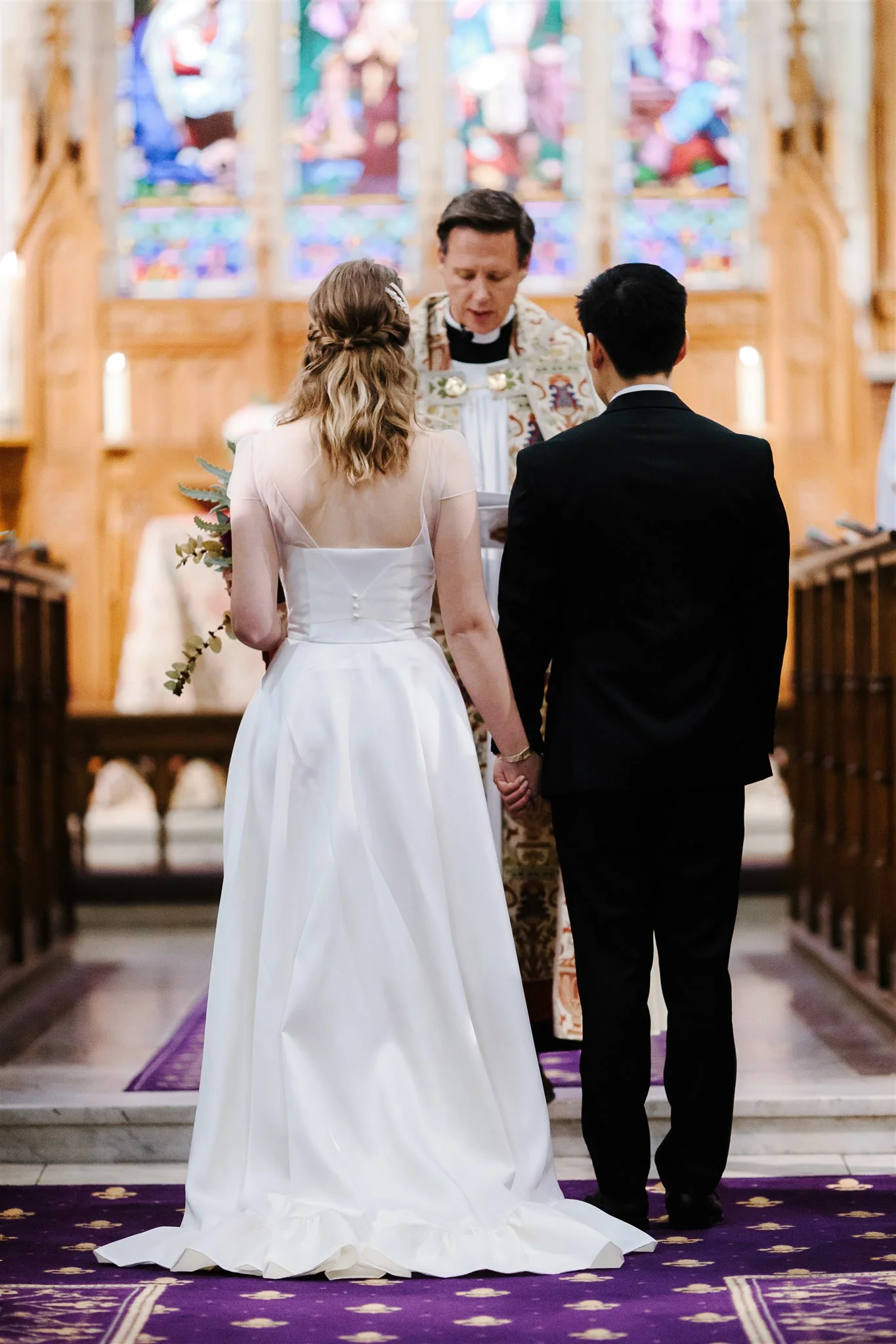 Beautiful bride Esther wore a wedding dress by Halfpenny London