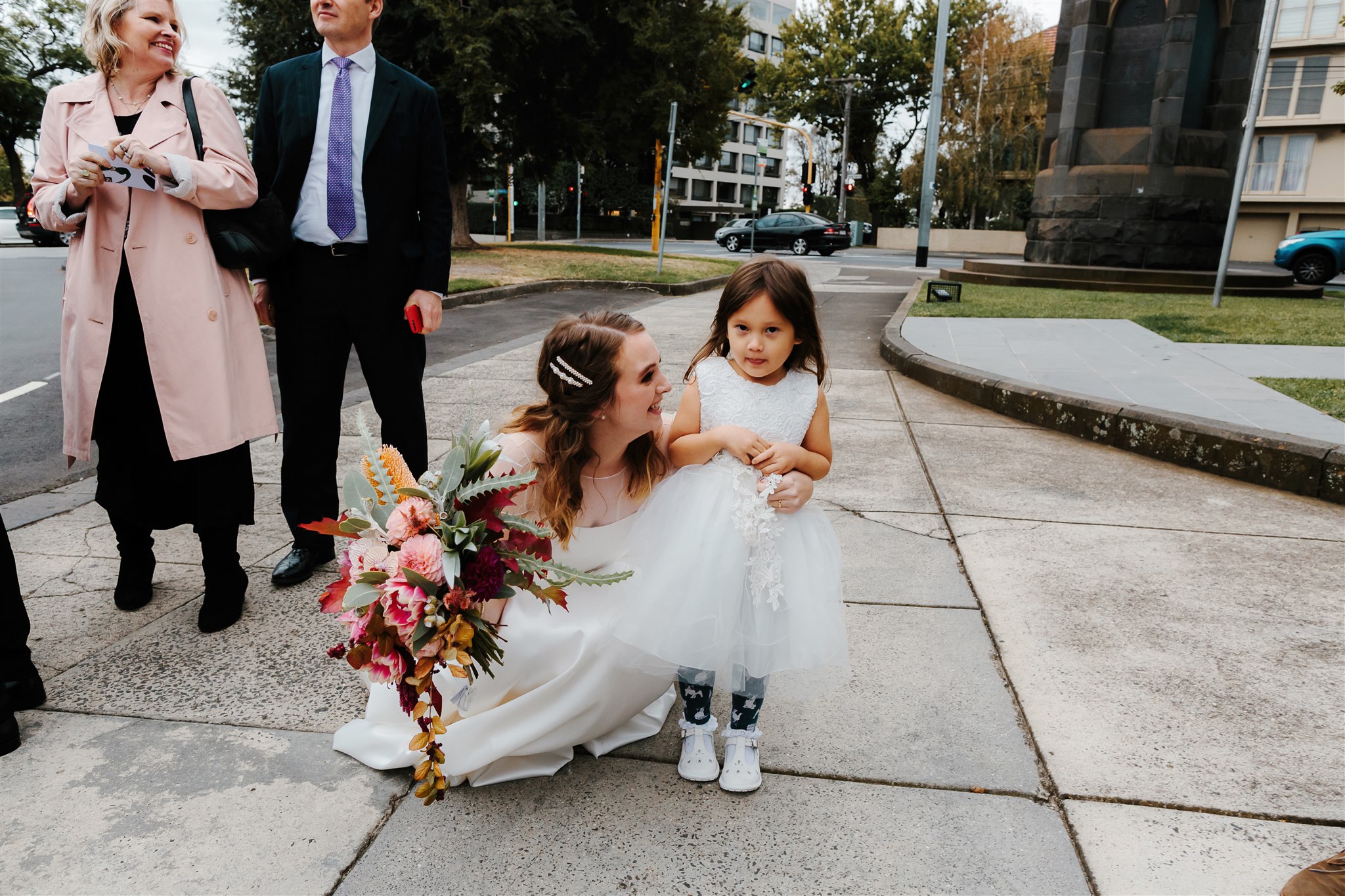 Beautiful bride Esther wore a wedding dress by Halfpenny London