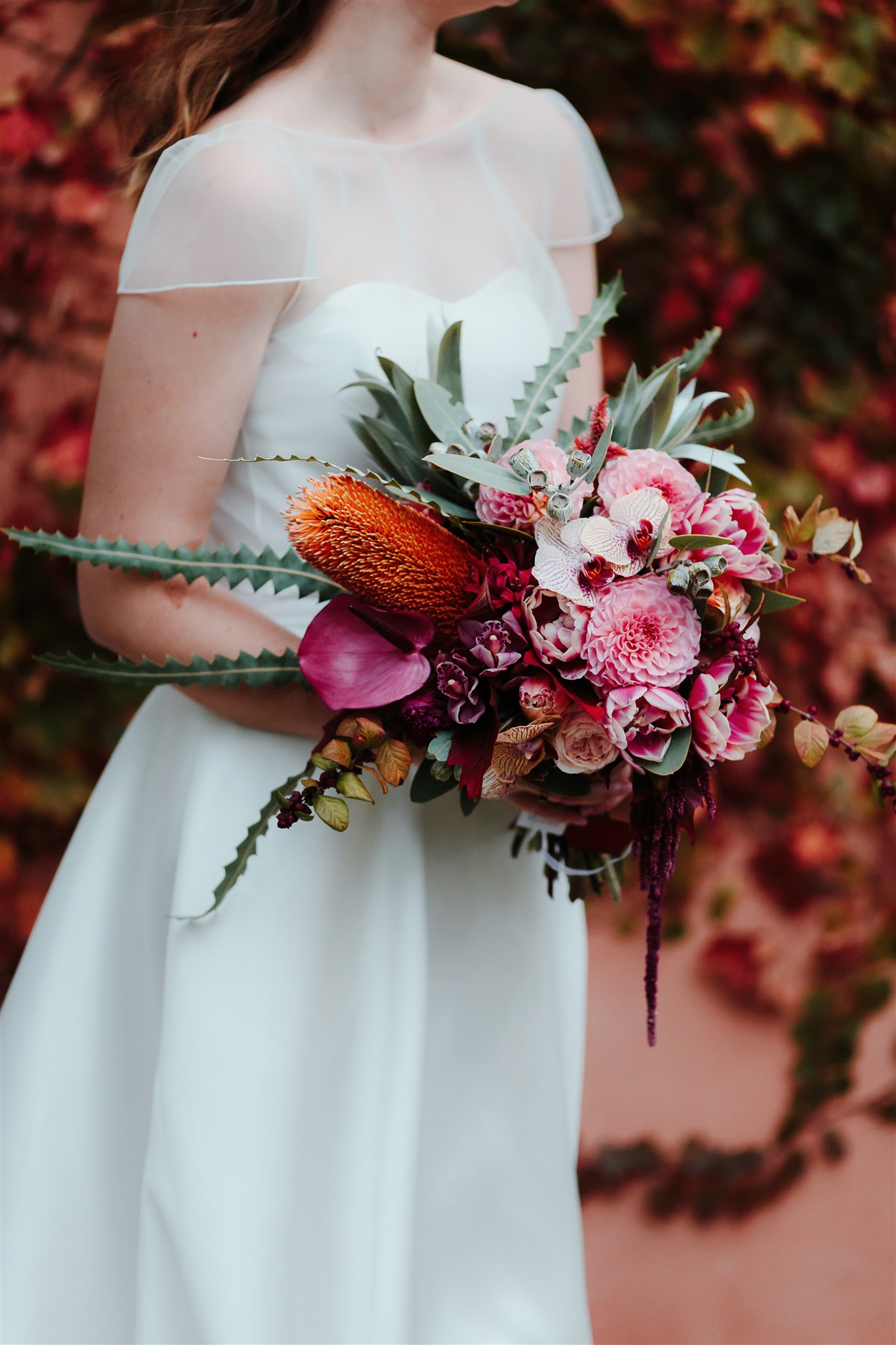 Beautiful bride Esther wore a wedding dress by Halfpenny London