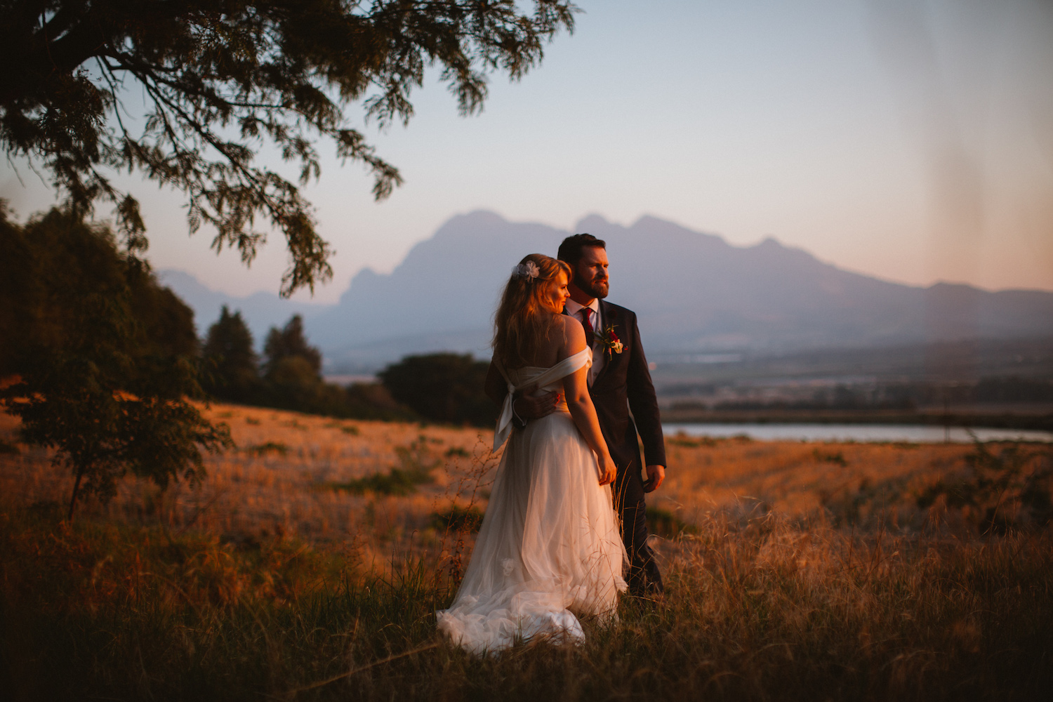 Beautiful bride Lizzie wore a wedding dress by Halfpenny London