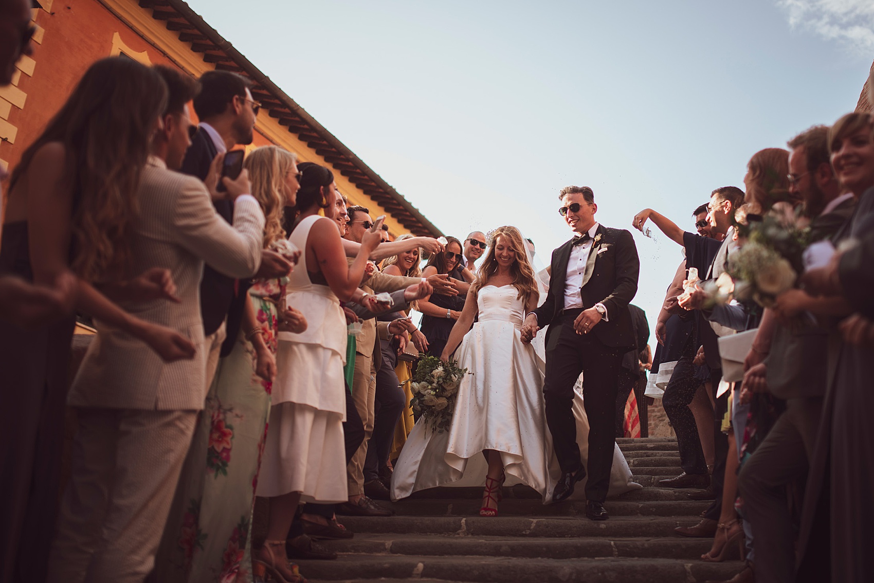 Beautiful bride Samantha wore a wedding dress by Halfpenny London