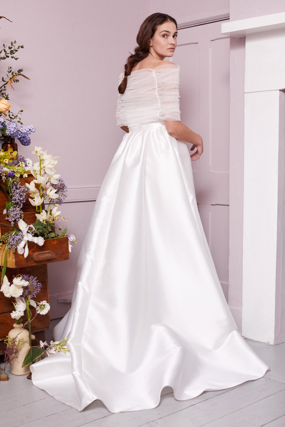 MANET SHRUG & OLVER DRESS | WEDDING DRESS BY HALFPENNY LONDON