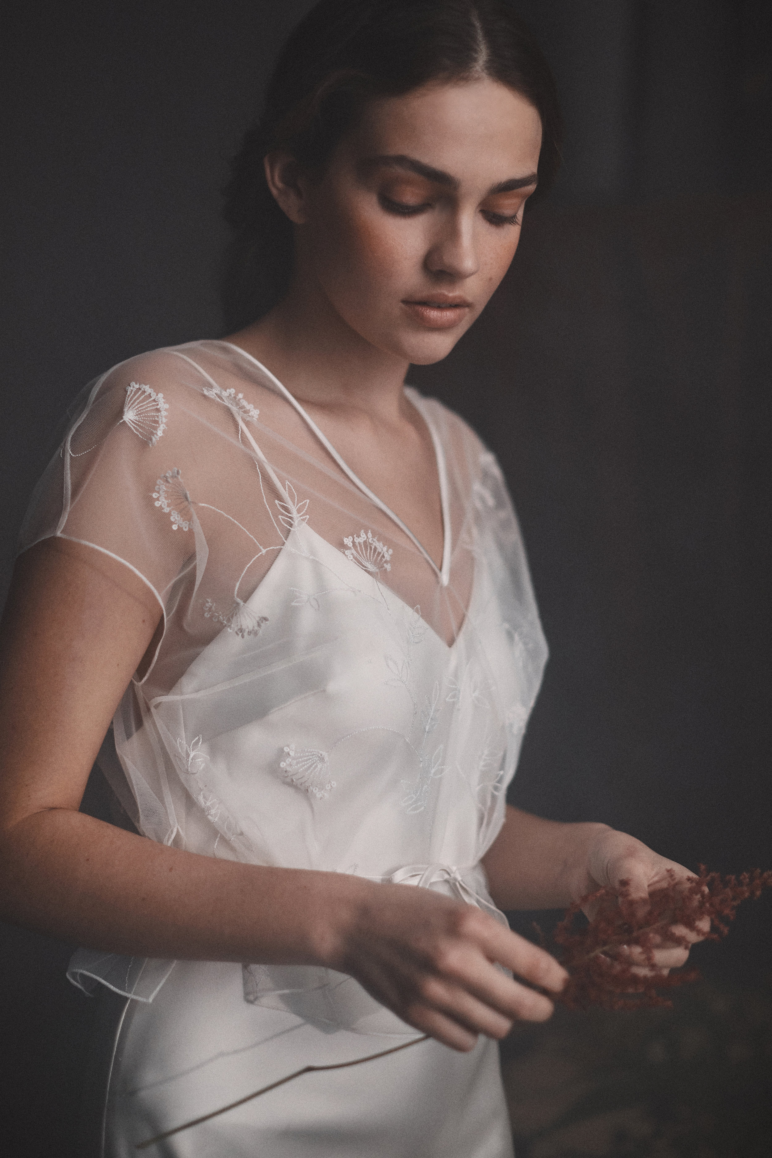 Embroidered Coppin top | Halfpenny London wedding dresses