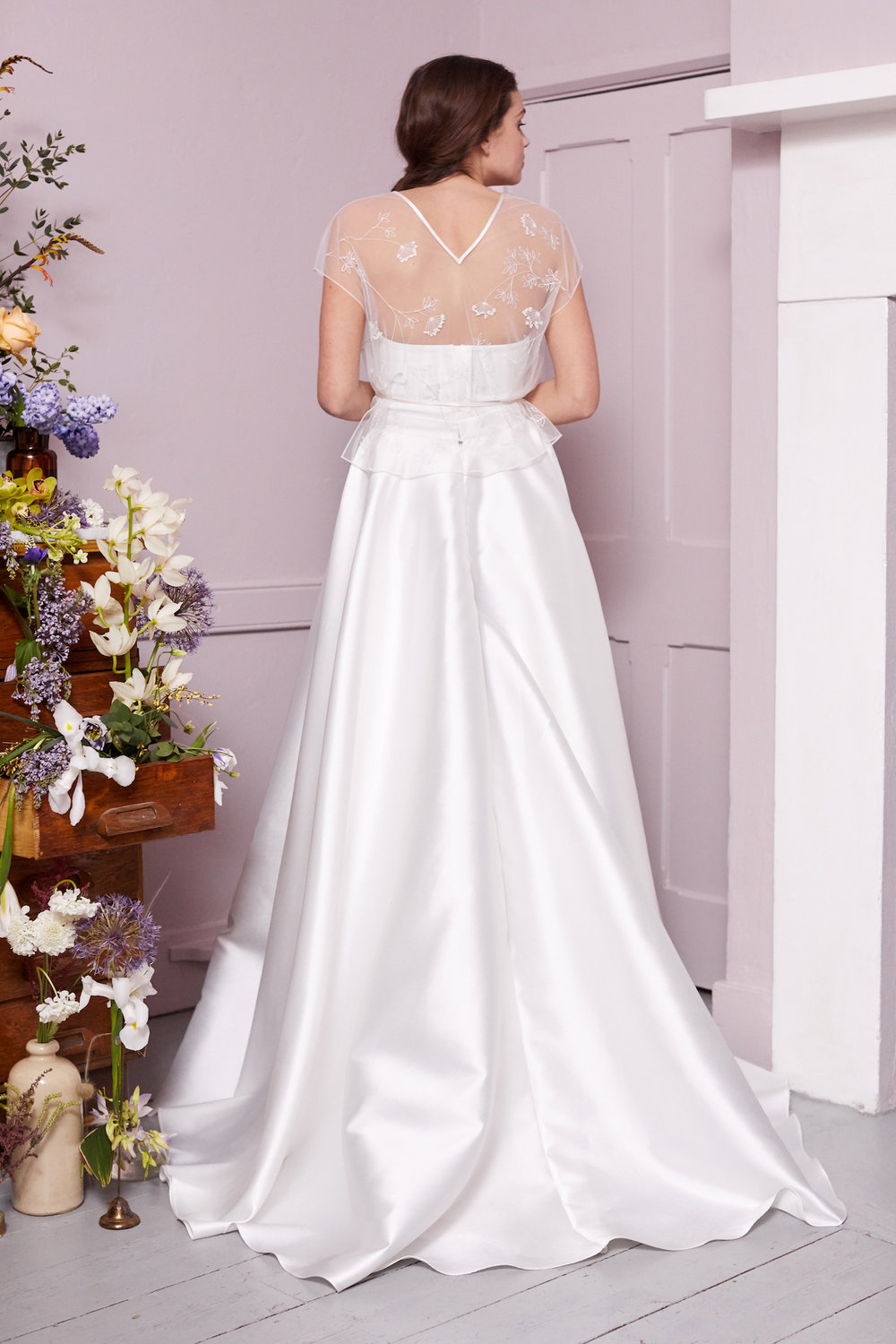 COPPIN TOP, OLIVER CORSET & ELLIE HIGH LOW SKIRT | WEDDING DRESS BY HALFPENNY LONDON