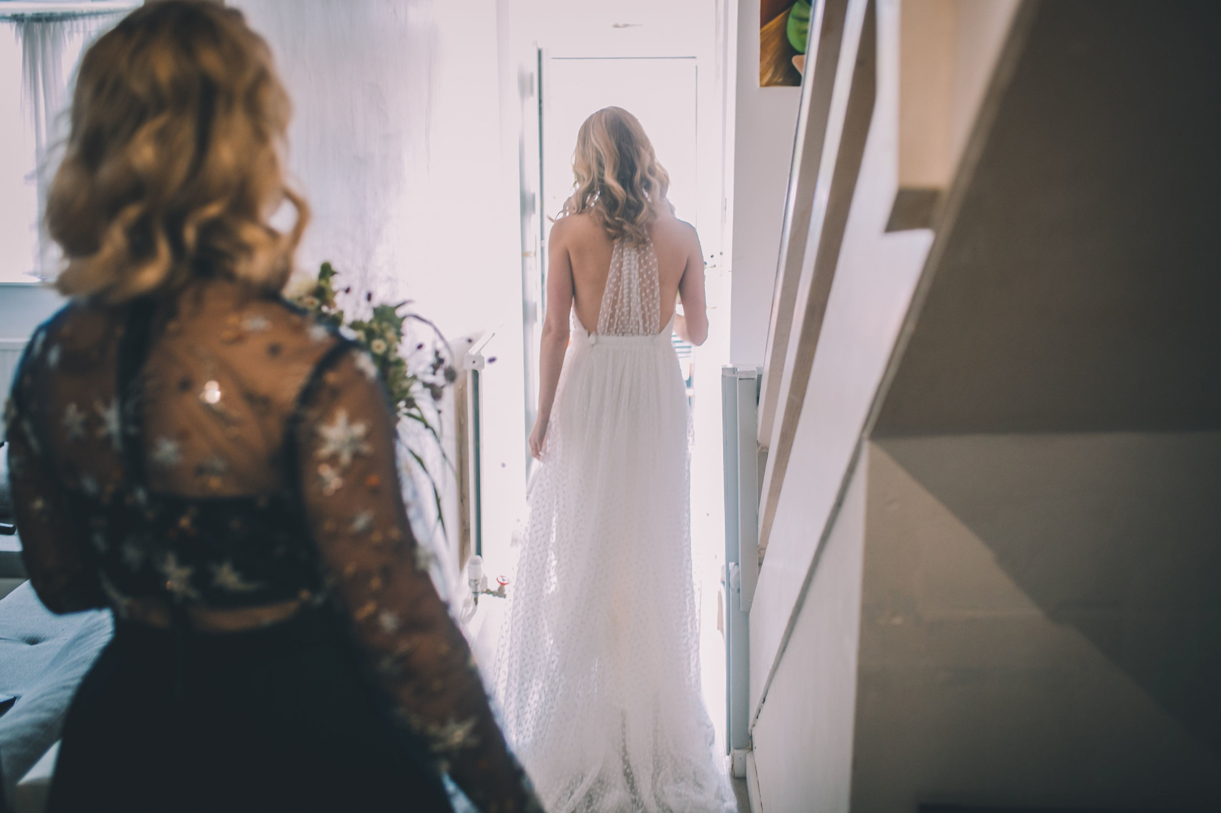 Beautiful bride Emma wore a wedding dress by Halfpenny London