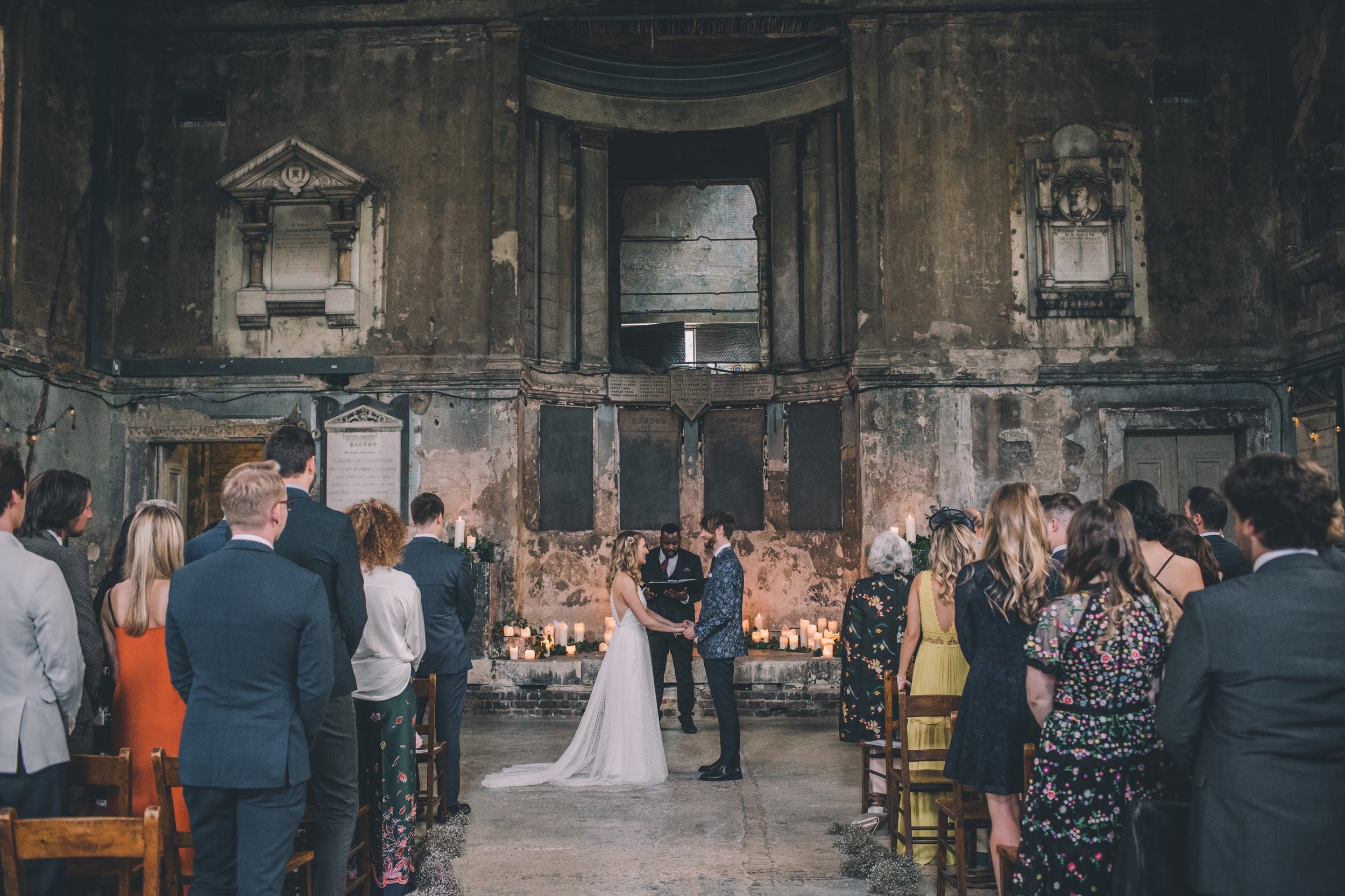 Beautiful bride Emma wore a wedding dress by Halfpenny London