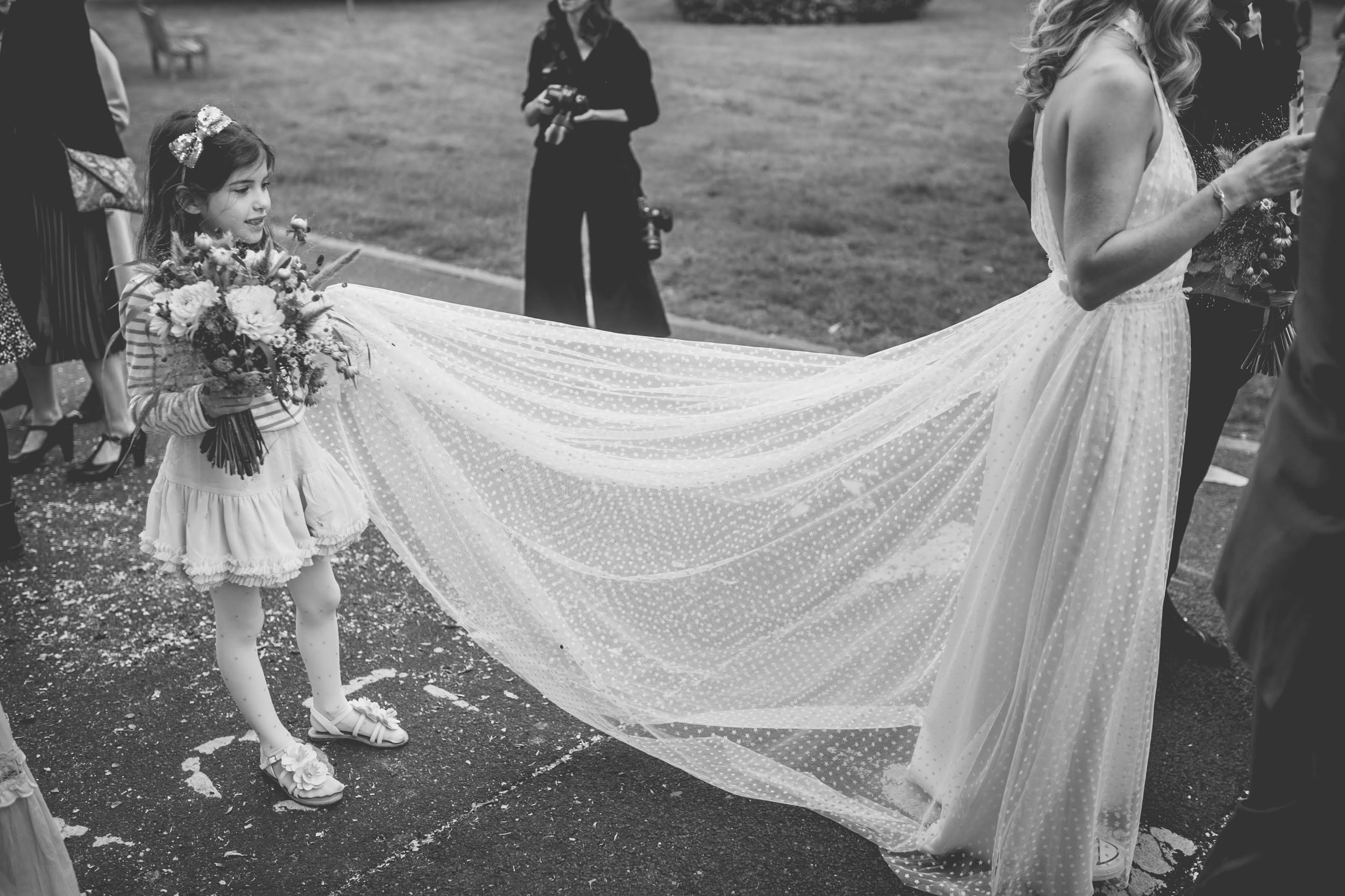 Beautiful bride Emma wore a wedding dress by Halfpenny London