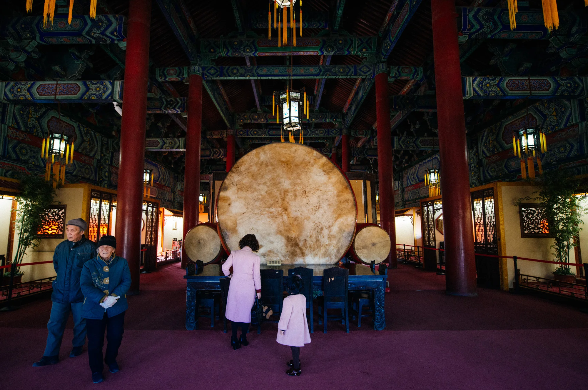 This is the museum on the third floor of the Drum Tower. It has these huge drums (not the record breaking one, that one is downstairs) and several rooms with furniture of centuries past. I thought it was really nice because most places I've been in China, such as the Forbidden City, are mostly empty and we don't have an idea of how people lived. This was a nice example.