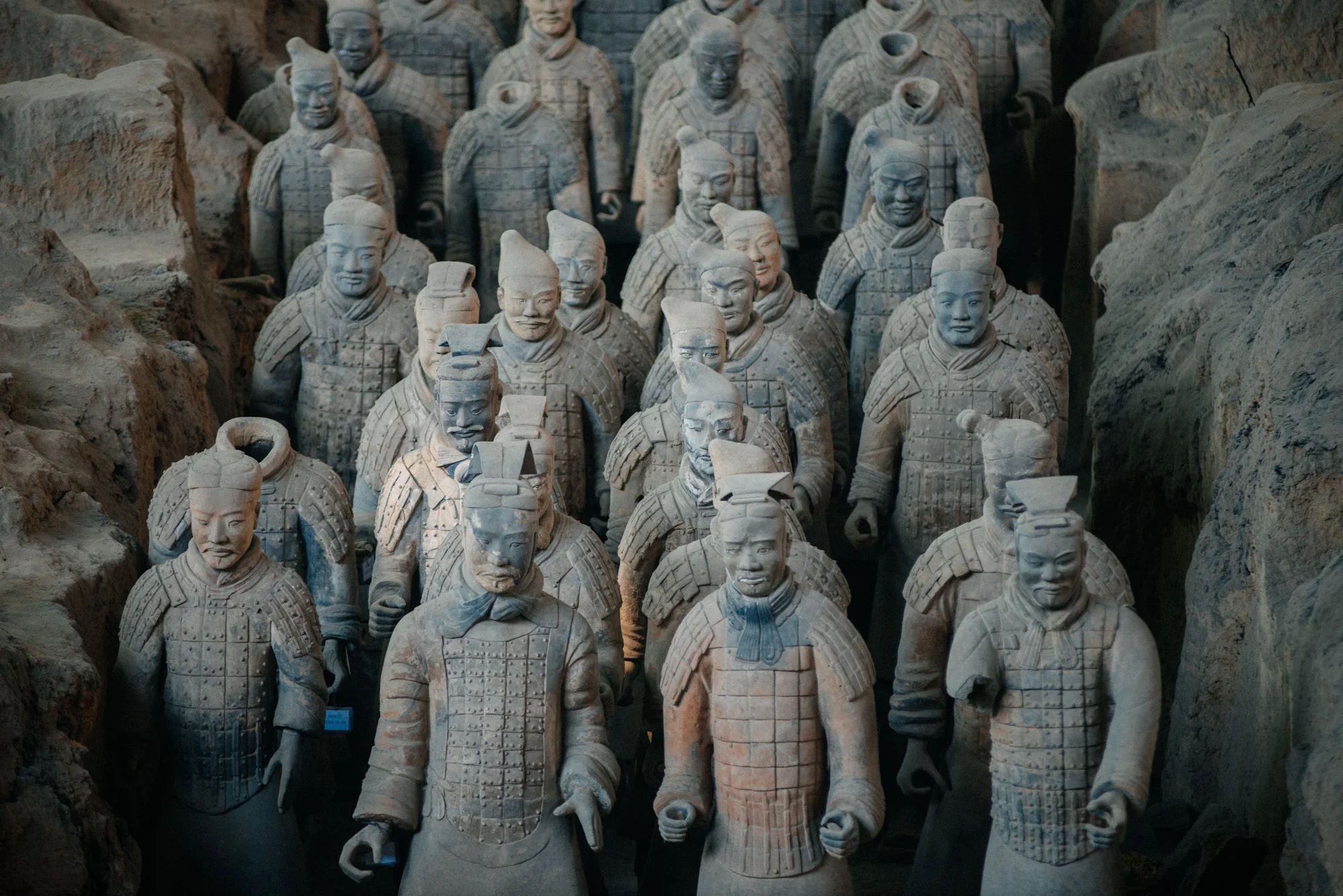 The guys upfront, I believe, were middle level soldiers, with the armor and all.