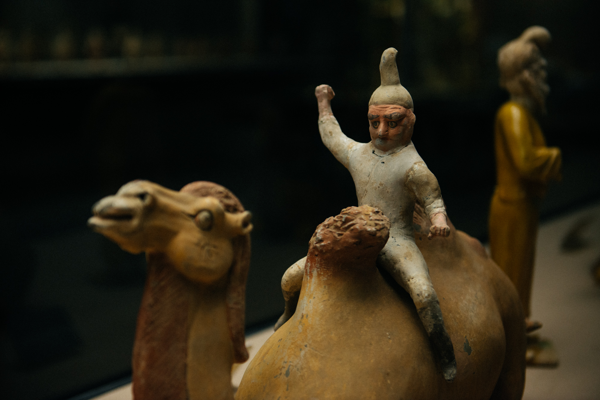 I named this one "A midget with a toupé on a camel"