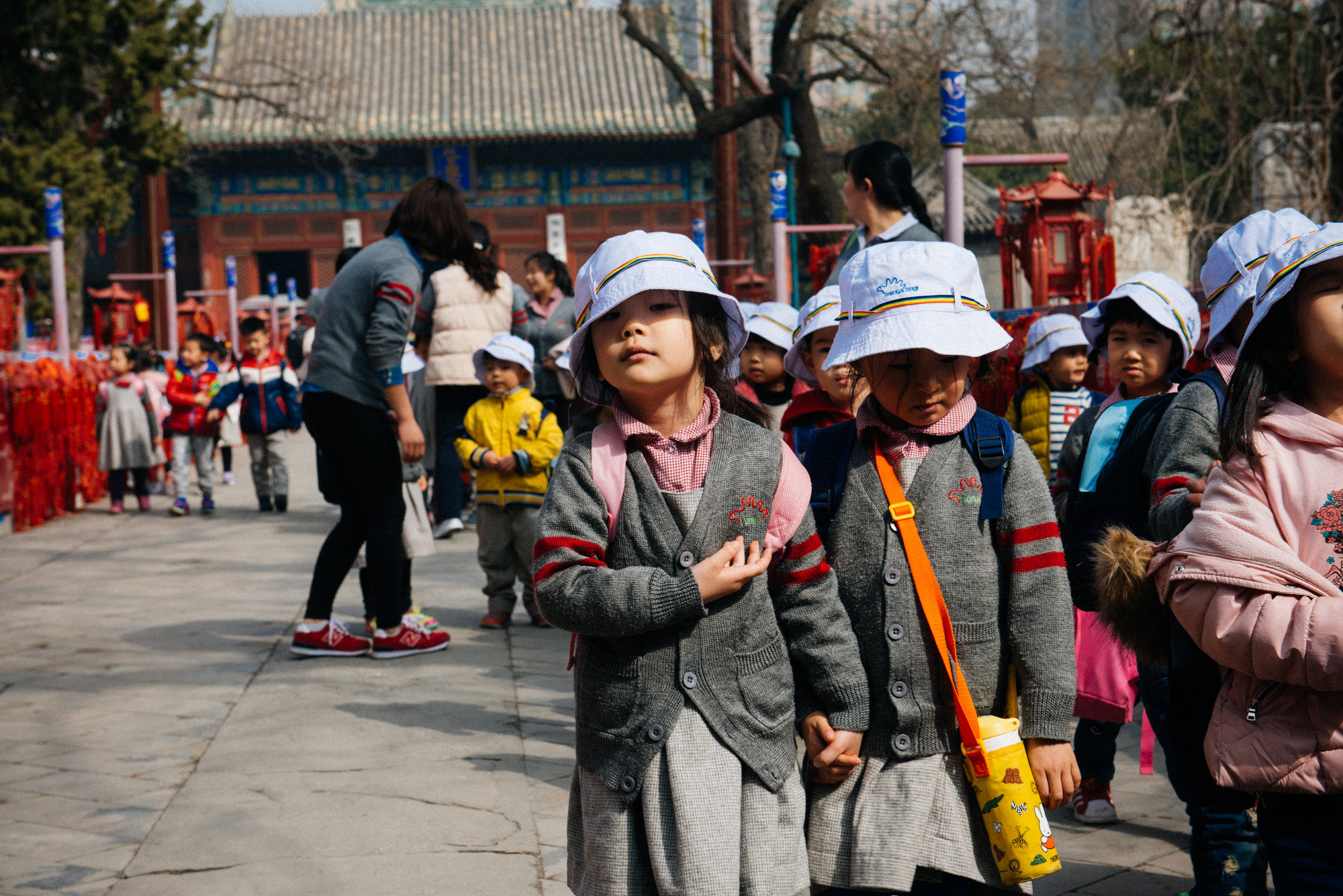 School kids go on a field trip to see statues of demons killing humans and other scary stuff.