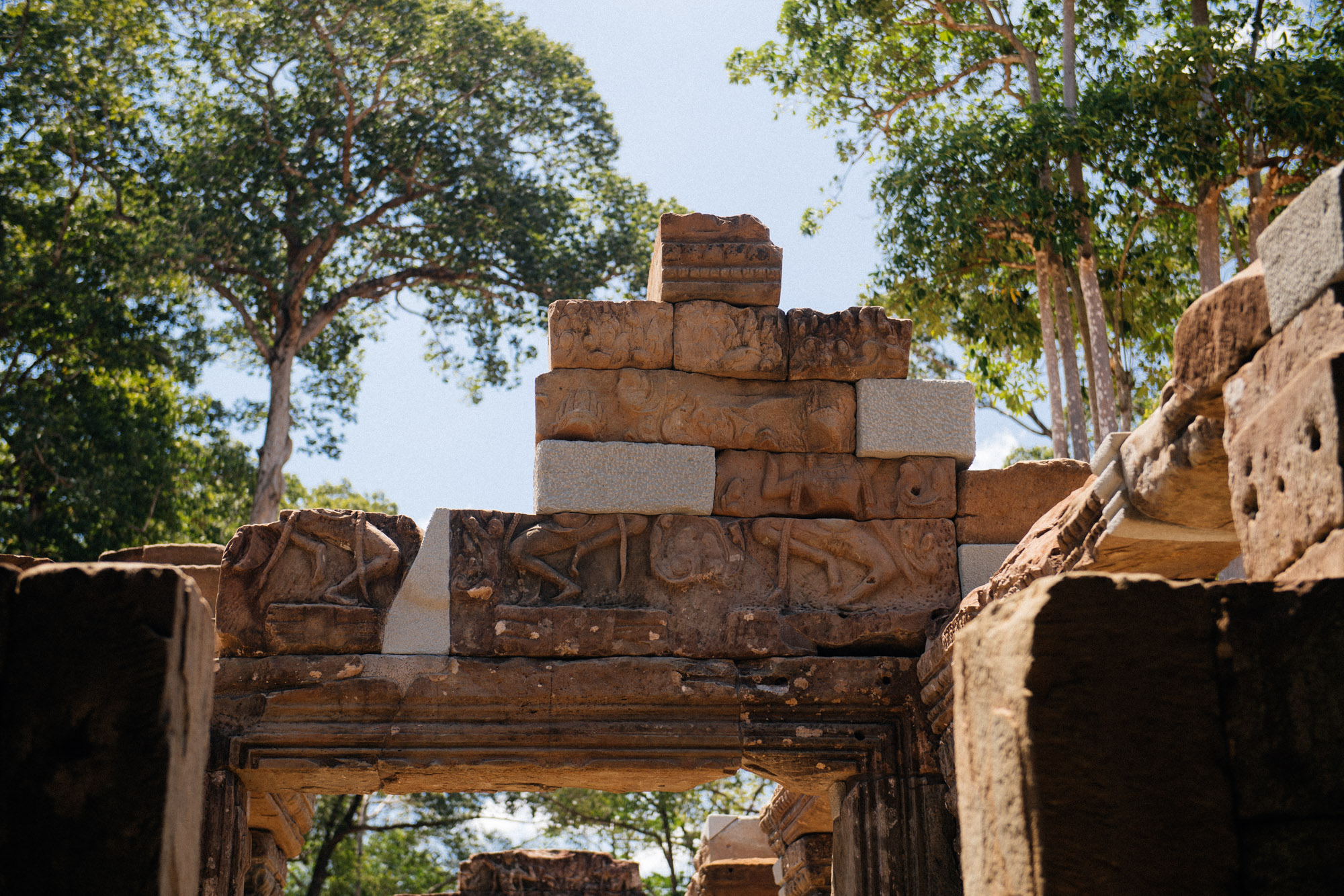 Here you can see some replacement stones were added because the original haven't been found.