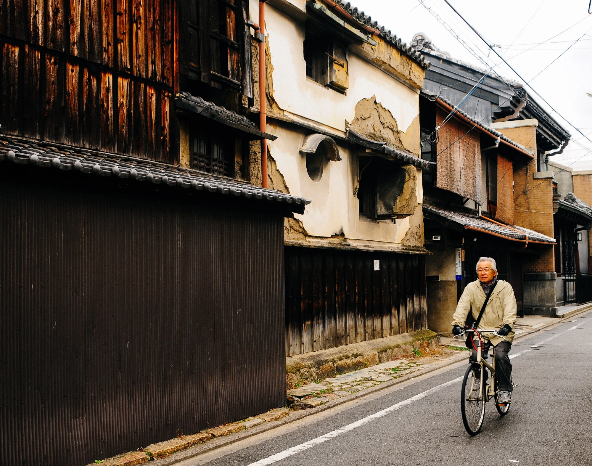 Bikes are everywhere! Actually, driving a car in those alleys is pretty hard, even though many vehicles are narrower than we are used to seeing in other places.