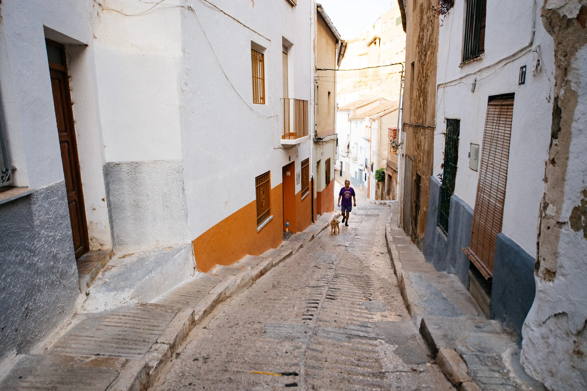 The medieval city is a typical Spanish pueblo with a castle and everything. Its quiet streets are transformed once a year.