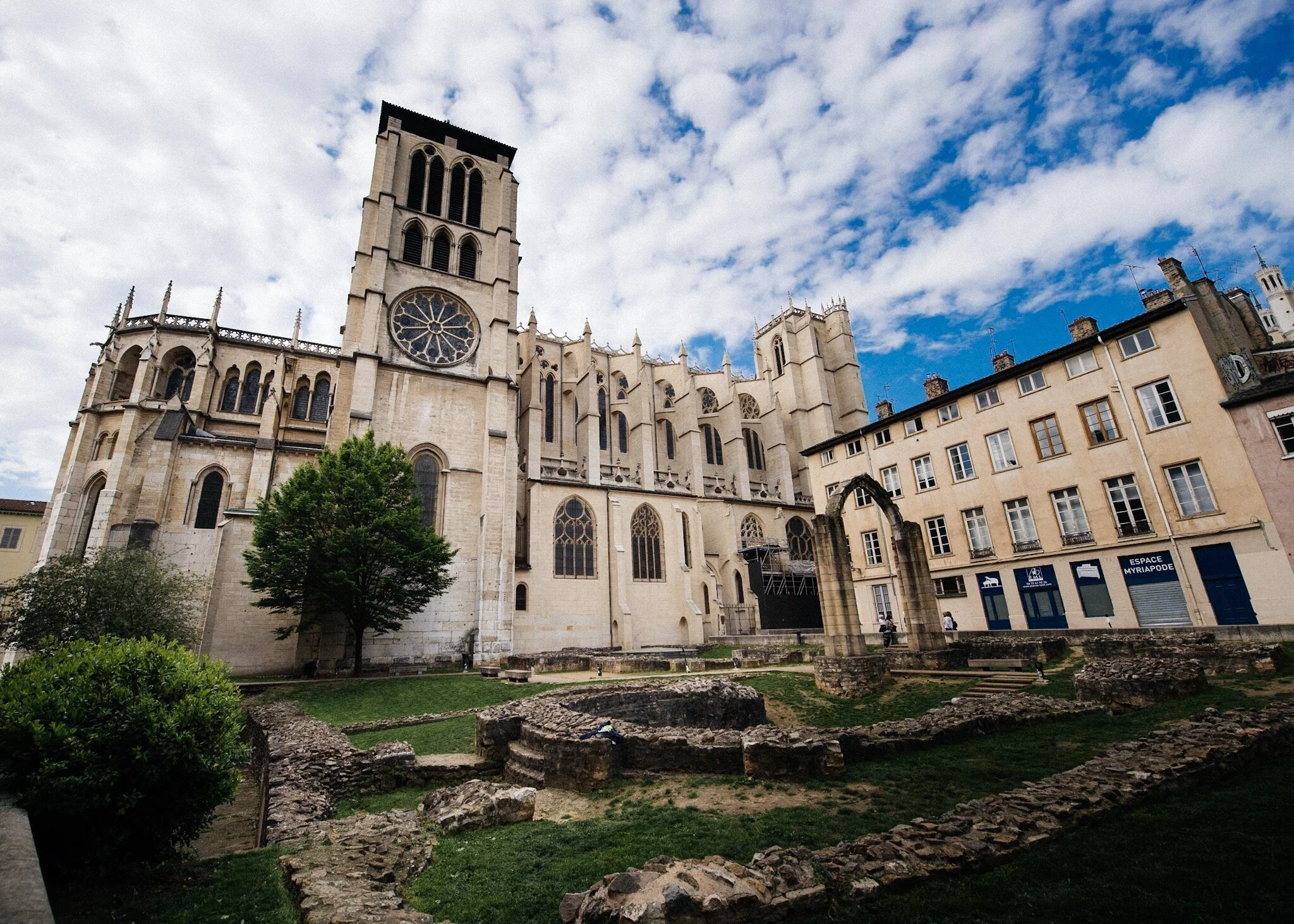Ruins of the old cathedral group were excavated in the 1970’s.