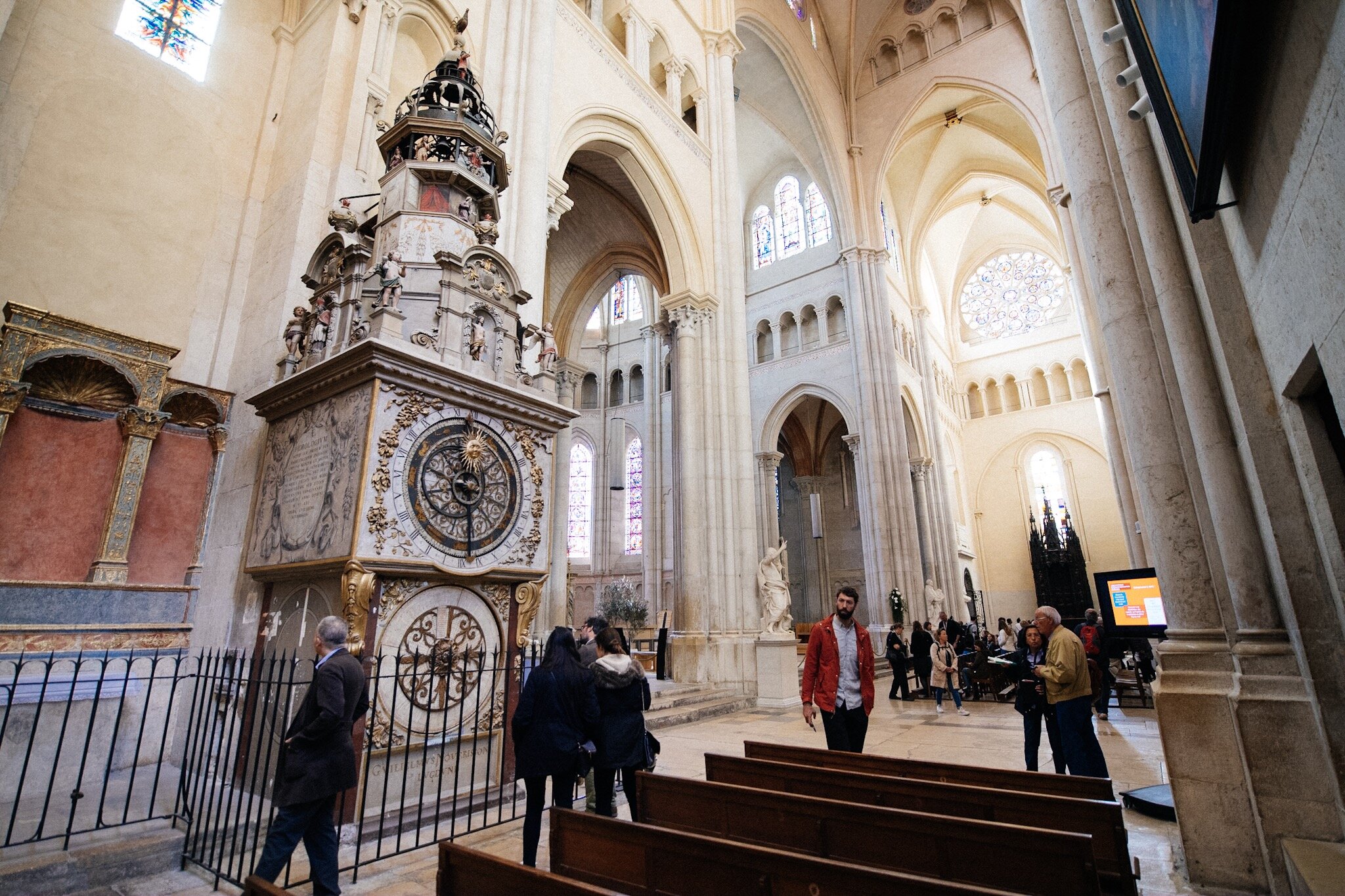 The clock is the most impressive structure in the whole Cathedral.