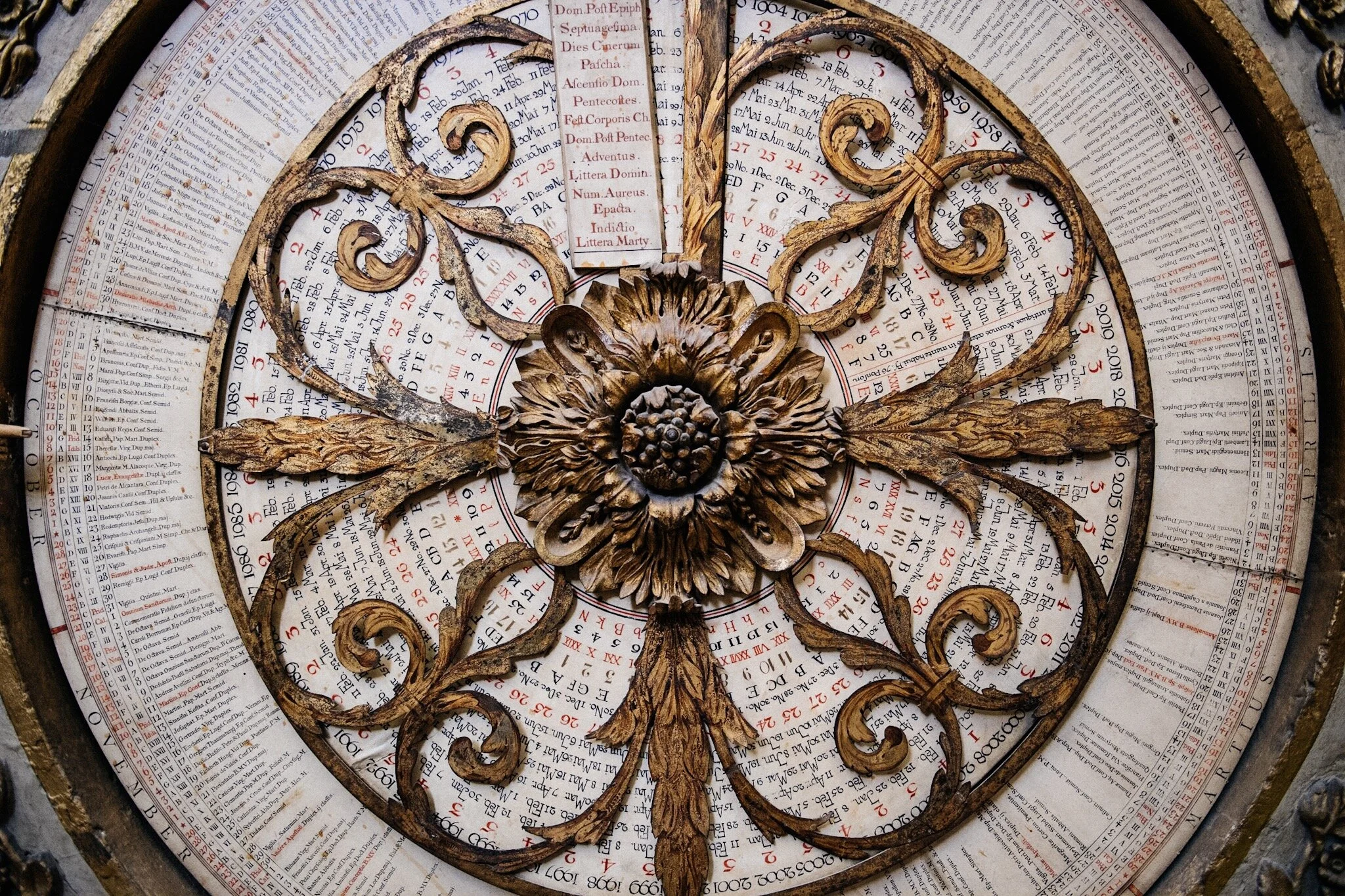 The “perpetual” calendar works for 66 years. I had to visit exactly when they were setting it up for the next 66.