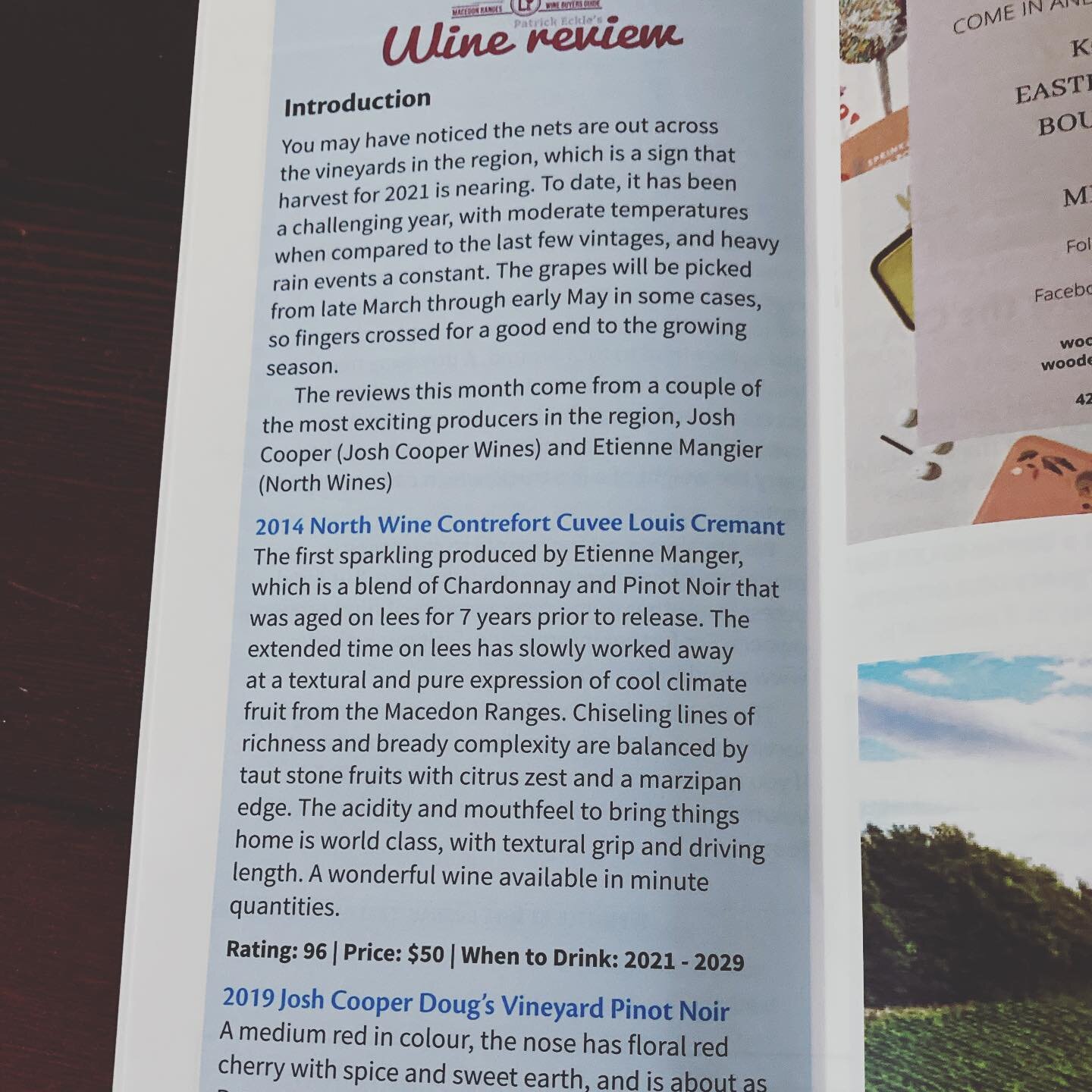 Thanks Patrick @winereviewer_au for the kind words, pretty good exited to get next to Josh Cooper @joshuacooper88! And Louis is pump, he&rsquo;s feeling close to his relative King Louis &ldquo;Le Roi Soleil&rdquo;! #kinglouis #macedonrangeswine #hesp