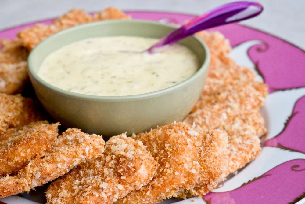 Healthy Baked Salmon Panko Crusted Nuggets