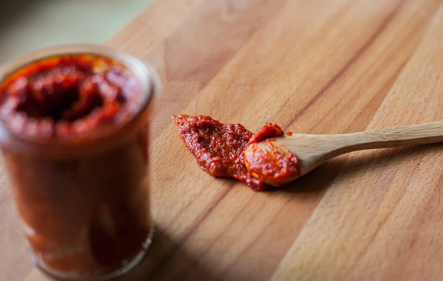 This is a minute made sauce opposed to traditional gochujang which goes through a long fermentation process.