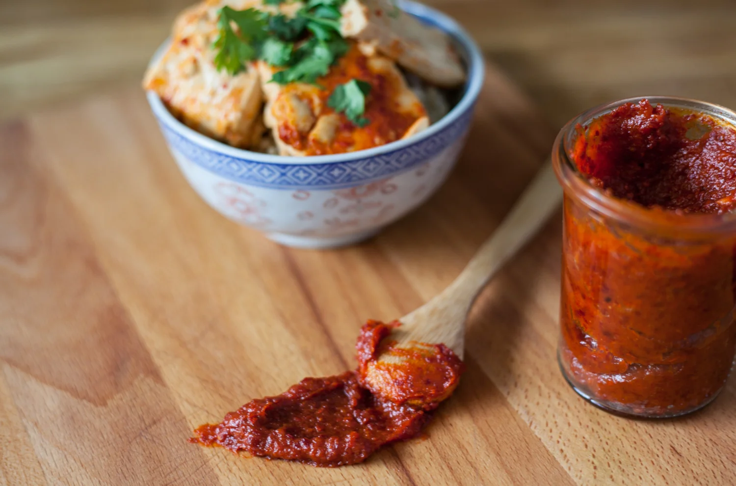 Homemade simplified gochujang.