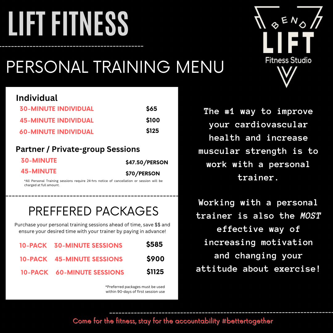 LIFT Fitness Studio Membership Options