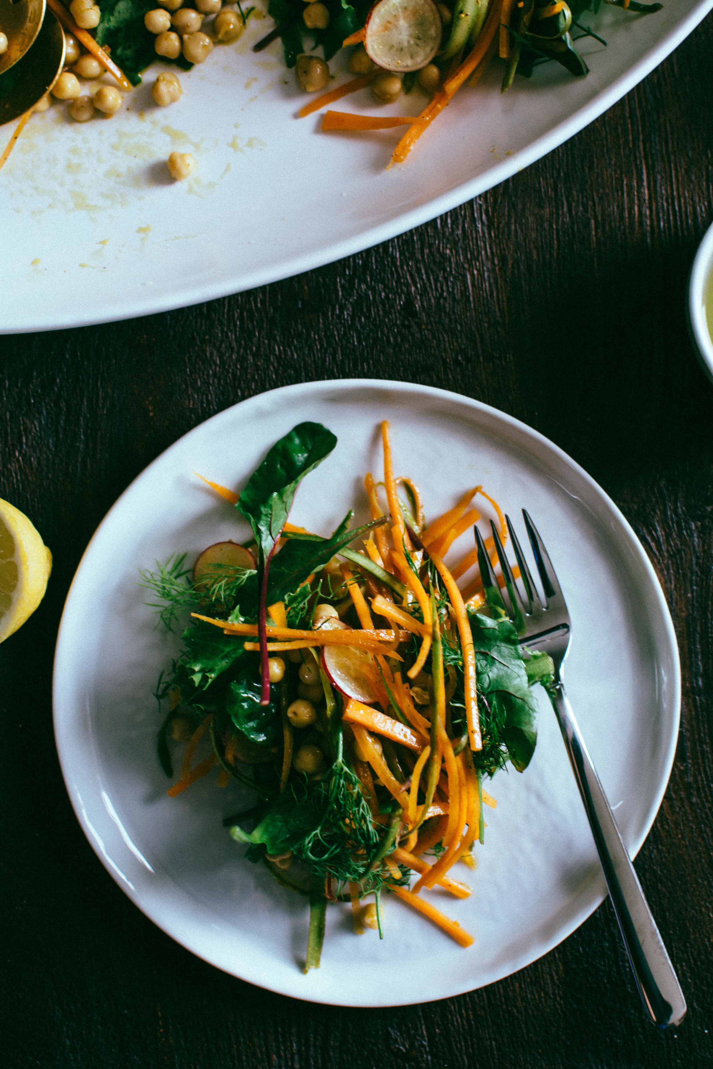 Curried Carrot + Chickpea Salad | Thyme & Honey