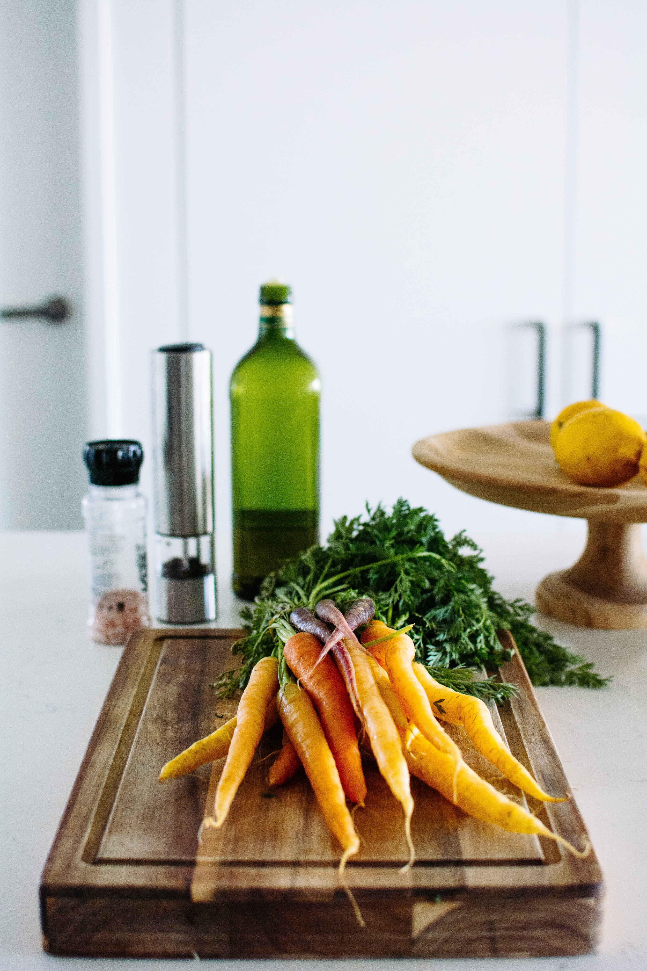 roasted carrots and carrot top pesto