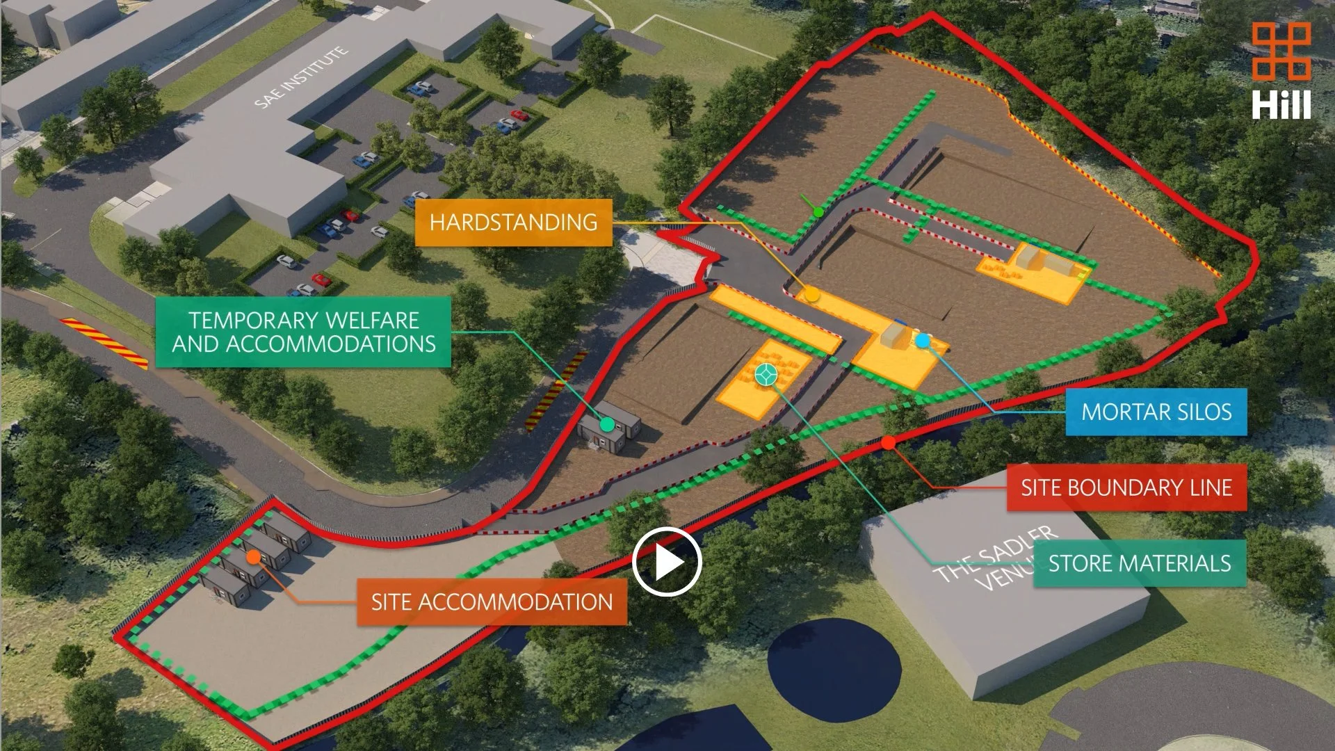 Construction Sequencing & Site Logistics Animation