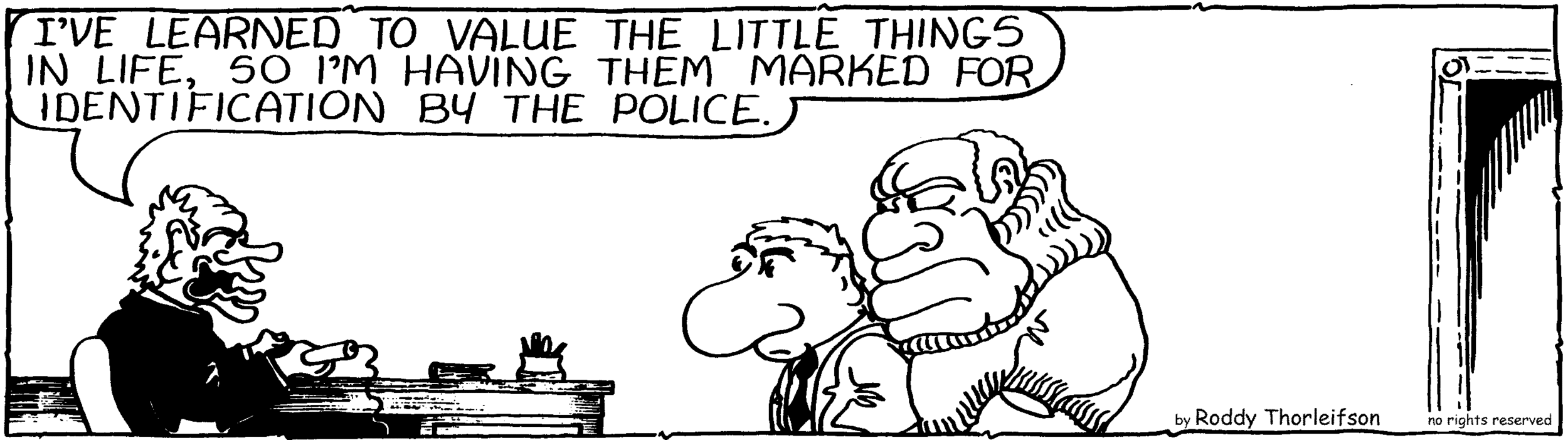 free cartoon law & order policing theft police self-protection